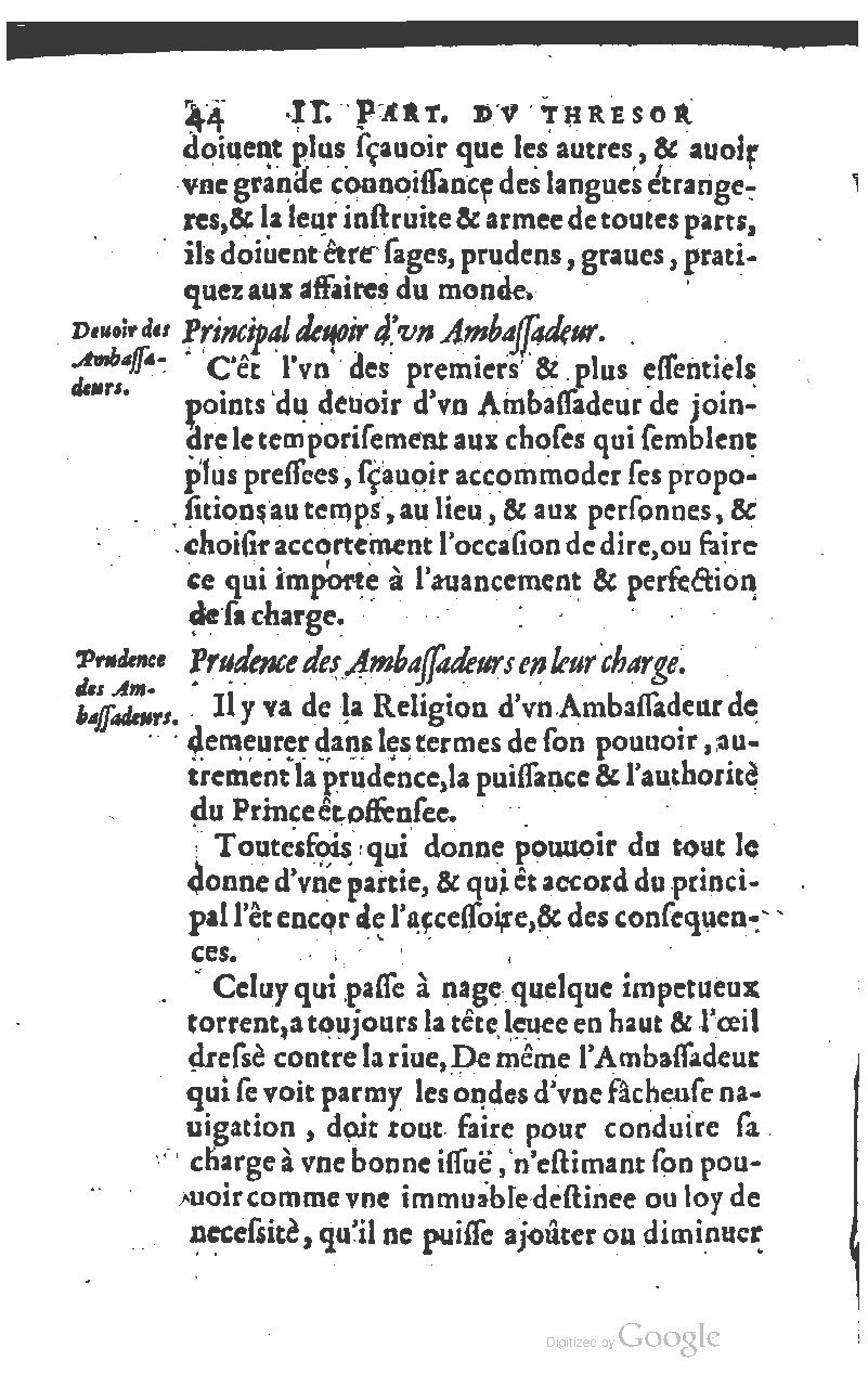 1610 - Louis Coste - Trésor de l’éloquence française (Seconde partie) - BM Lyon