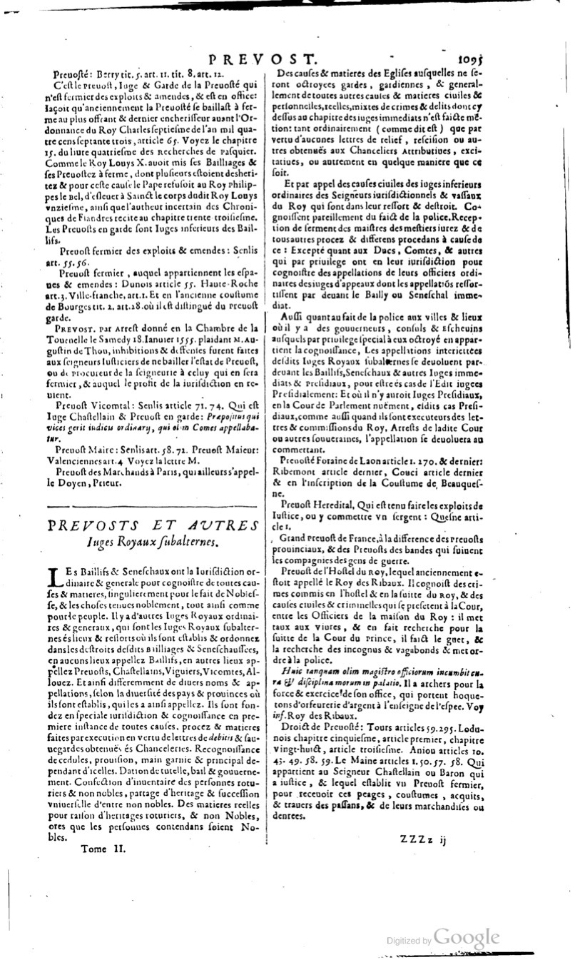 1629 - Veuve Nicolas Buon - Trésor du droit français (29620 T. 2) - BM Lyon