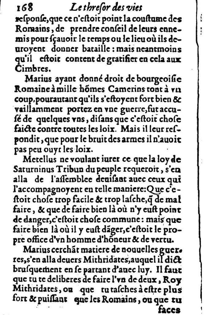1611 - Pierre Rigaud - Trésor des vies de Plutarque - BM Lyon