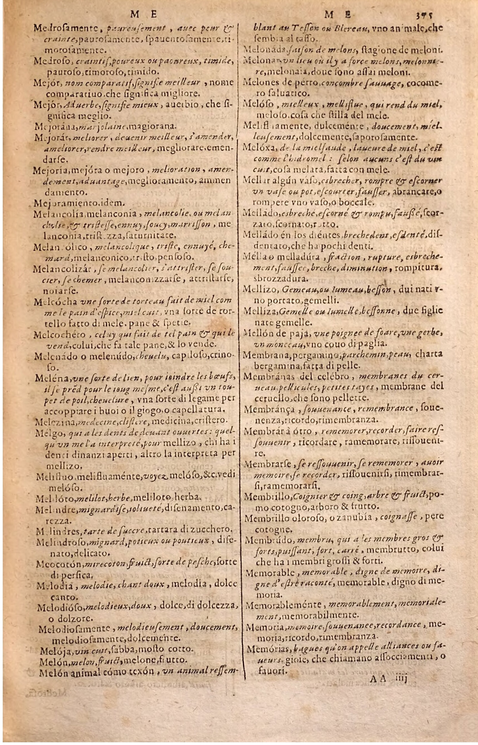 1627 - Jacques Crespin - Trésor des trois langues - Regensburg