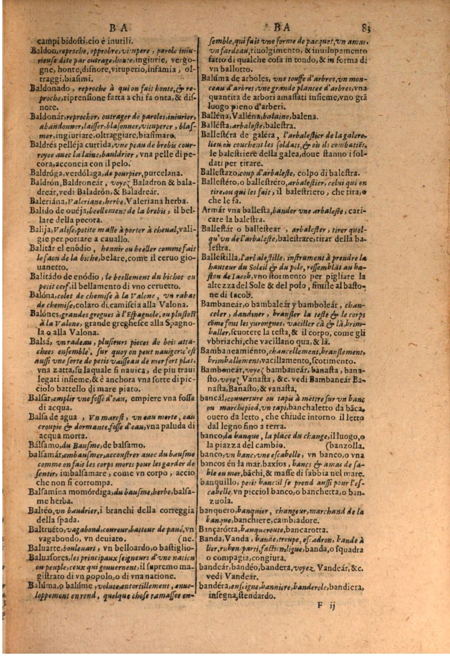 1606 - Samuel Crespin - Thresor des trois langues, francoise, italiene et espagnolle - BSB Munich
