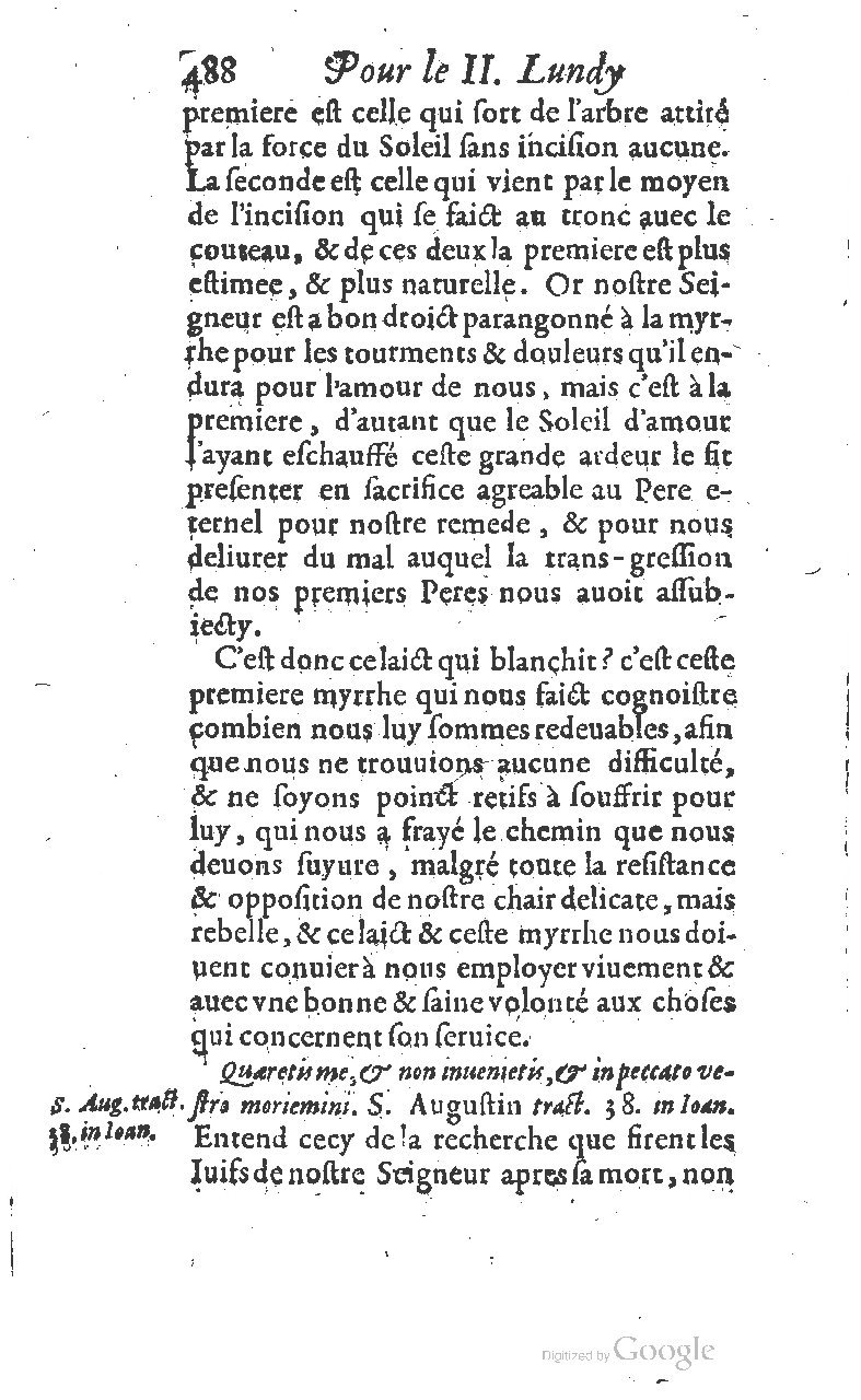 1607 - Nicolas Du Fossé - Trésor quadragésimal - T 01 - BM Lyon
