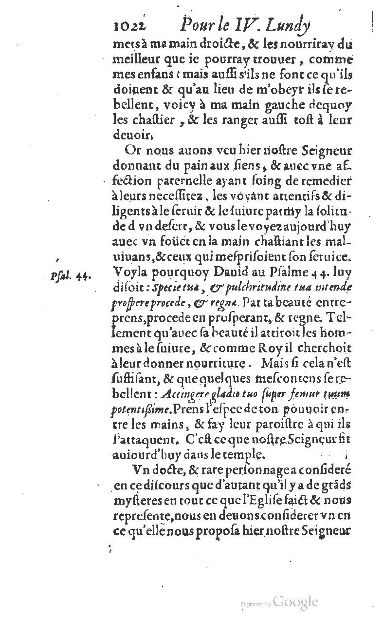 1607 - Nicolas Du Fossé - Trésor quadragésimal - T 01 - BM Lyon