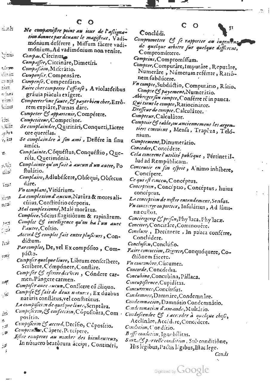1564 - Henri Hylaire et Louis Cloquemin - Trésor des mots et traits français - BSB Munich