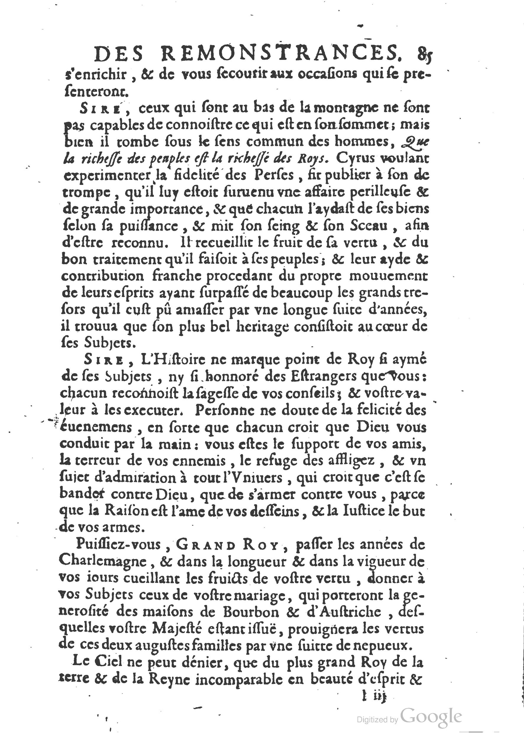 1654 - Michel Bobin - Trésor des harangues, remontrances et oraisons funèbres - BM Lyon