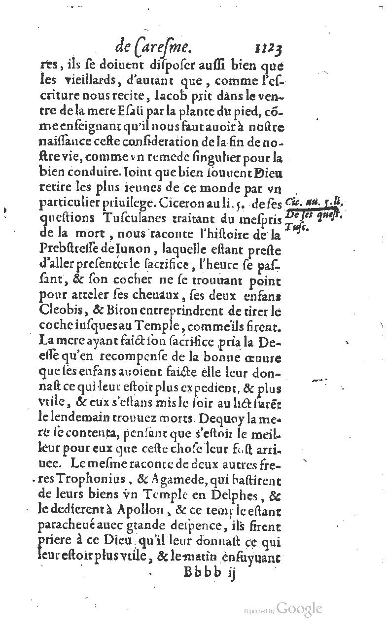 1607 - Nicolas Du Fossé - Trésor quadragésimal - T 01 - BM Lyon