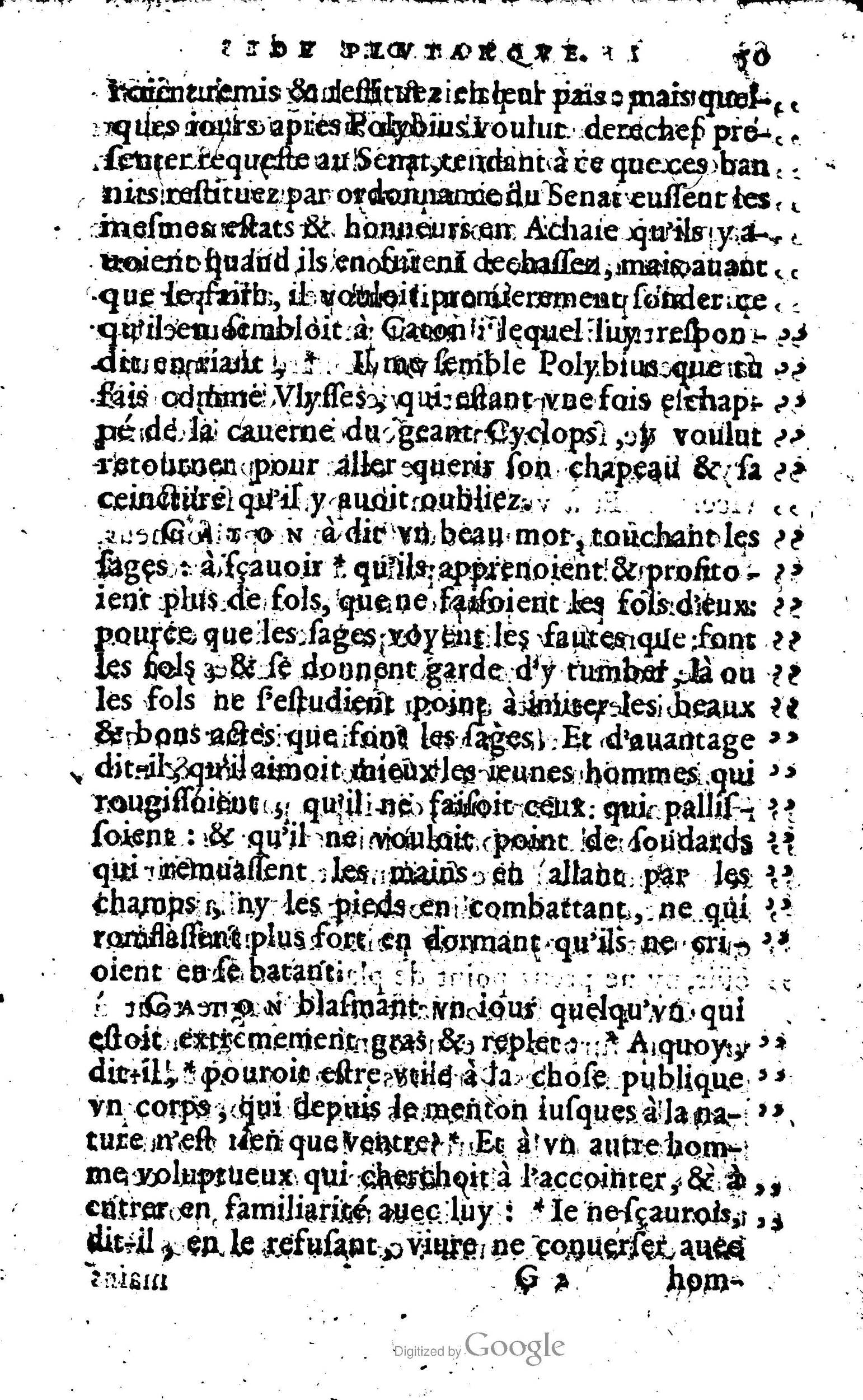 1568 - Willem Silvius - Trésor des vies de Plutarque - Anvers Plantin-Moretus