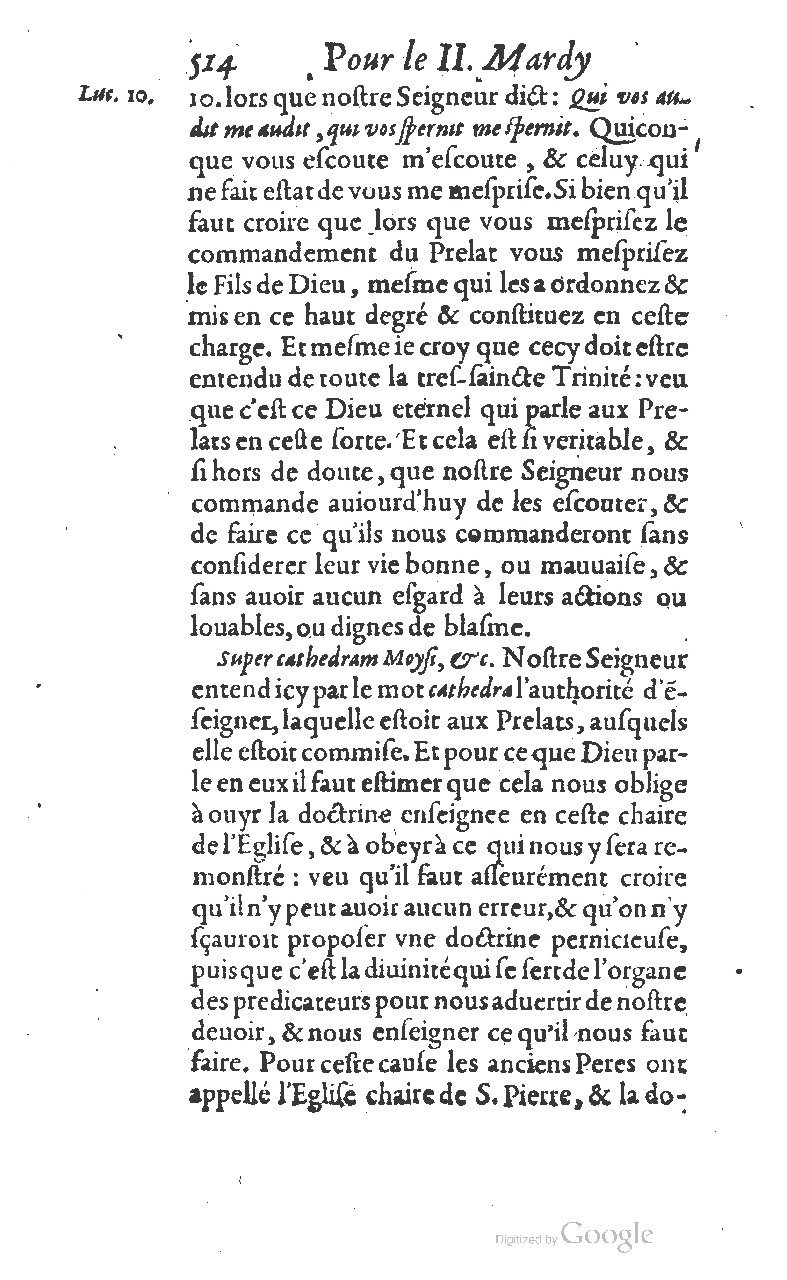 1607 - Nicolas Du Fossé - Trésor quadragésimal - T 01 - BM Lyon