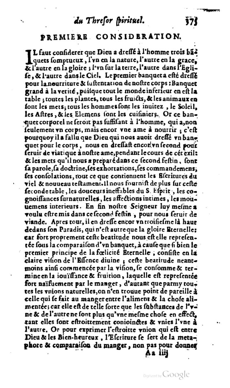1637 - s.n. - Trésor spirituel des âmes religieuses - BM Lyon