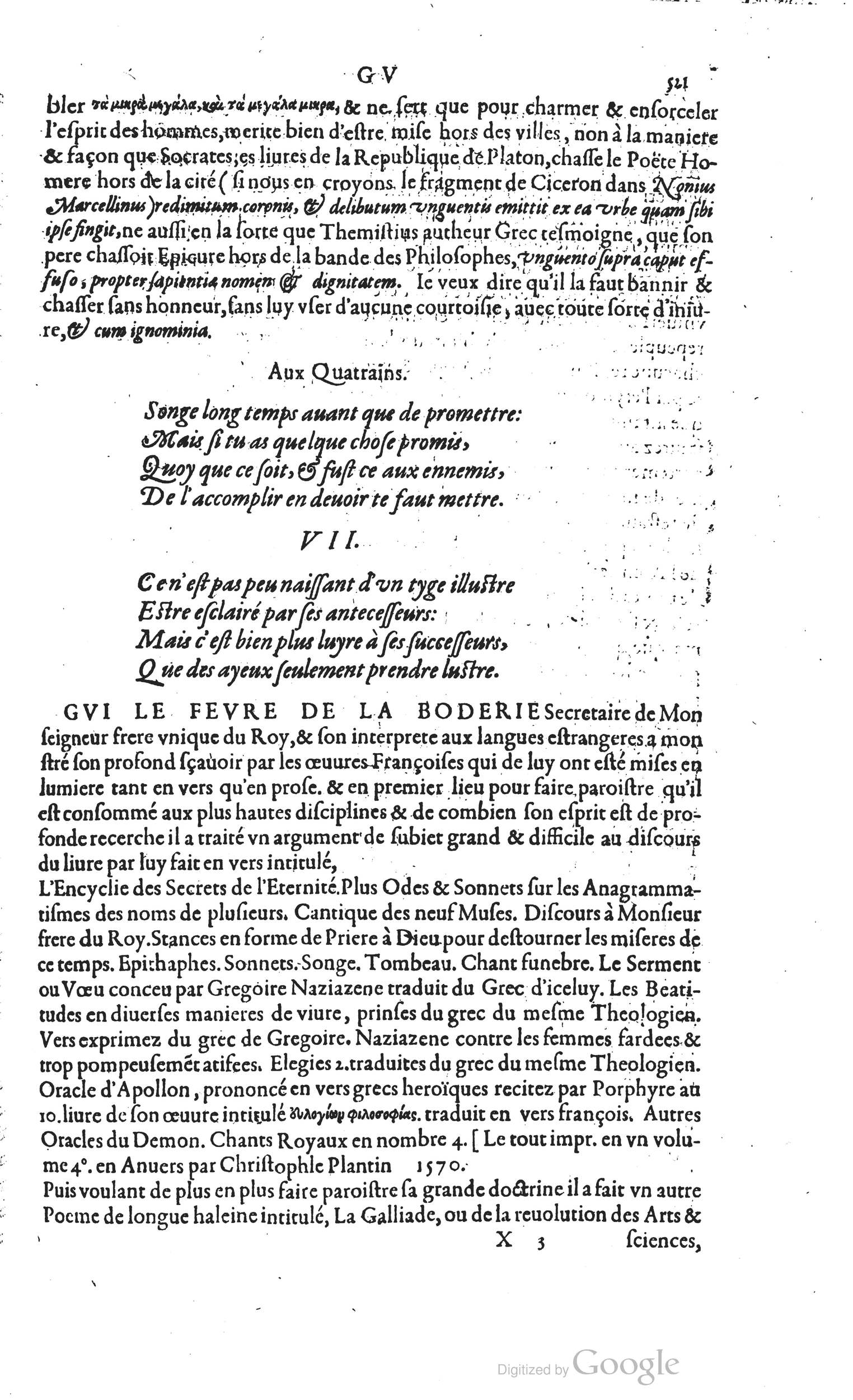 1585 - Barthélemy Honorat - Bibliothèques françaises - BSB Munich