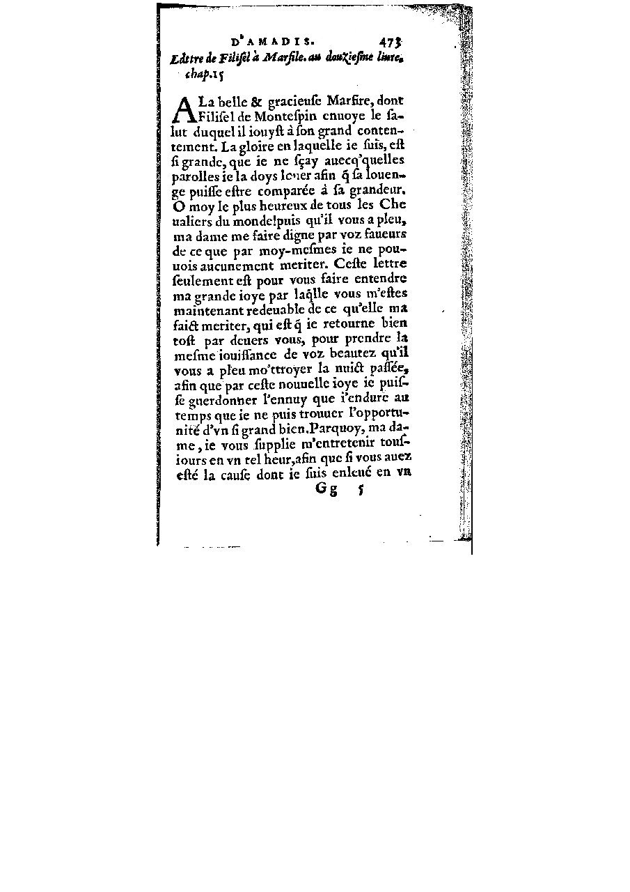 1572 - Veuve Gabriel Cotier - Trésor des Amadis - BM Lyon