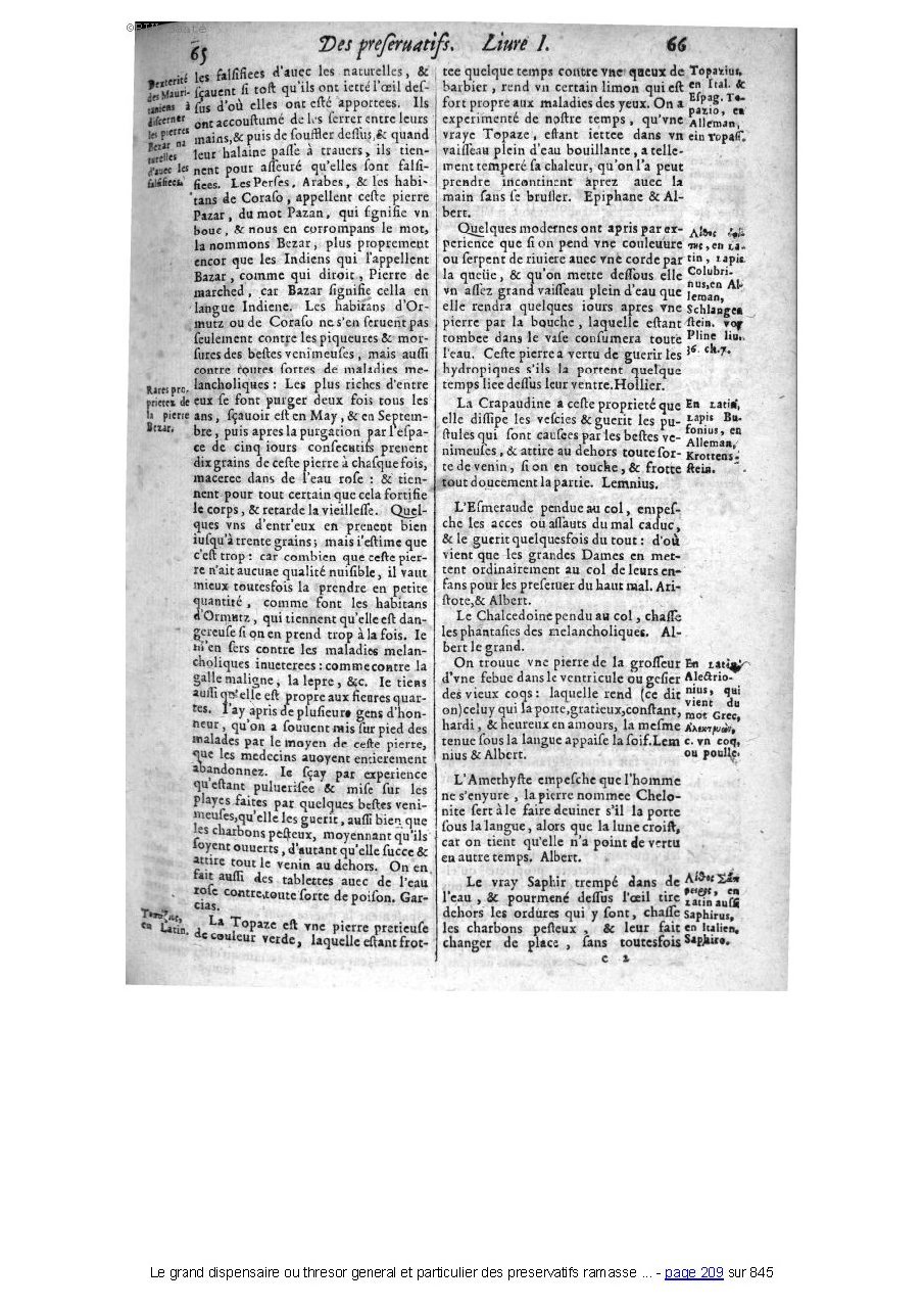 1609 - Étienne Gamonet - Grand dispensaire ou Trésor général et particulier des préservatifs - BIU Santé 1609 - Étienne Gamonet - Grand dispensaire ou Trésor général et particulier des préservatifs - BIU Santé