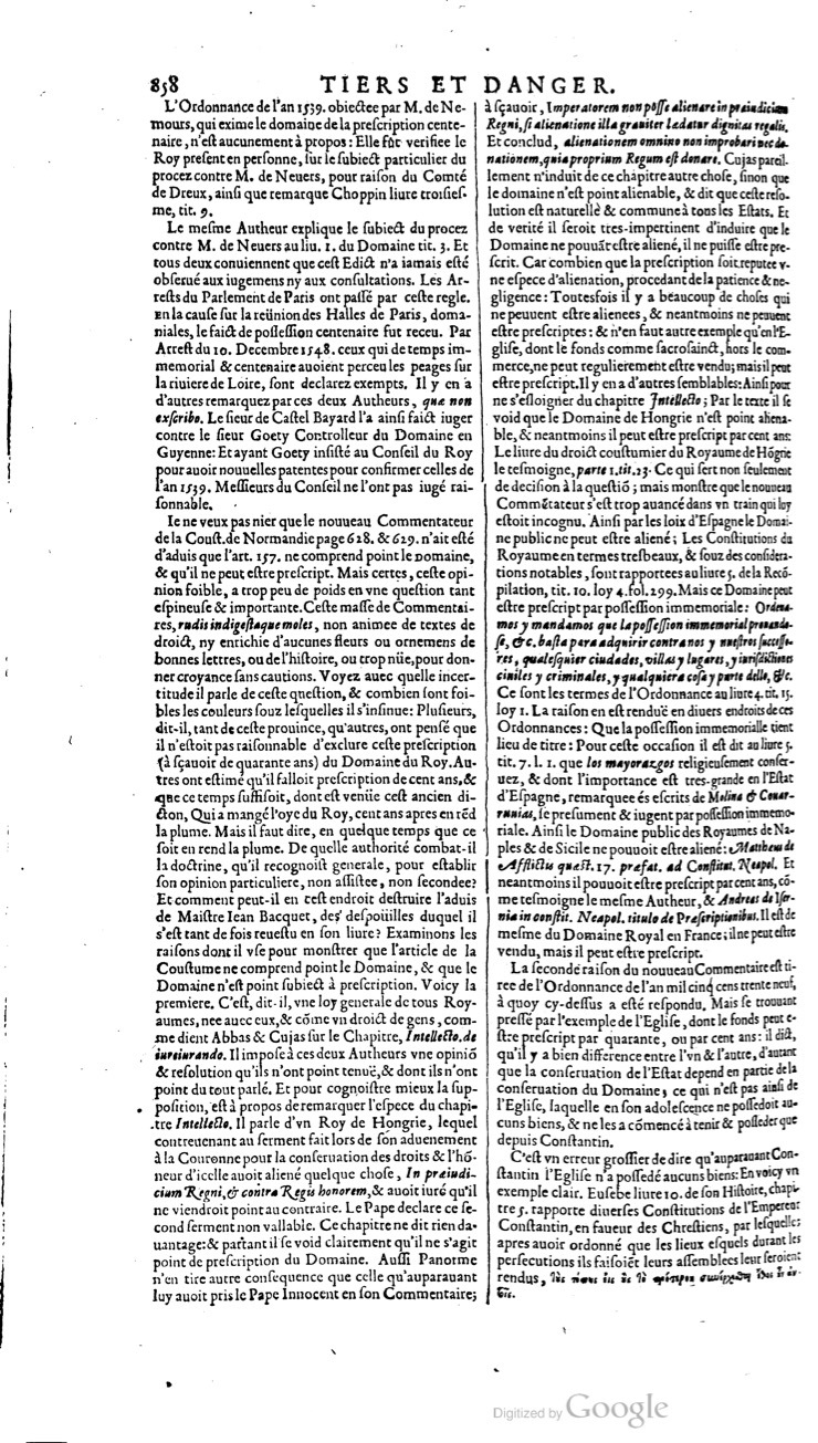 1629 - Veuve Nicolas Buon - Trésor du droit français (21754 T. 3) - BM Lyon