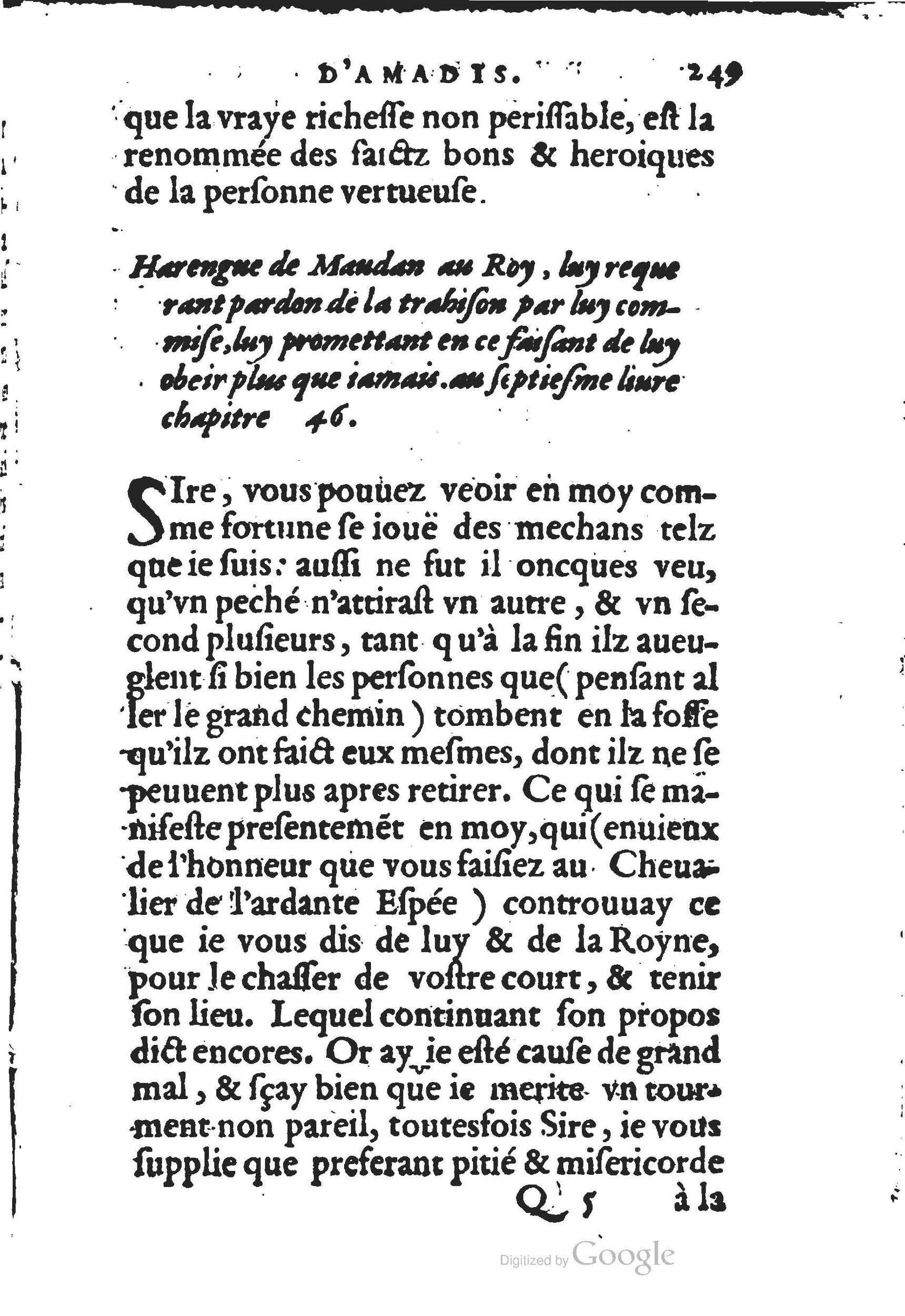 1560 - Jean d’Ogerolles et Gabriel Cotier Lyon - Trésor des Amadis - BSB Munich