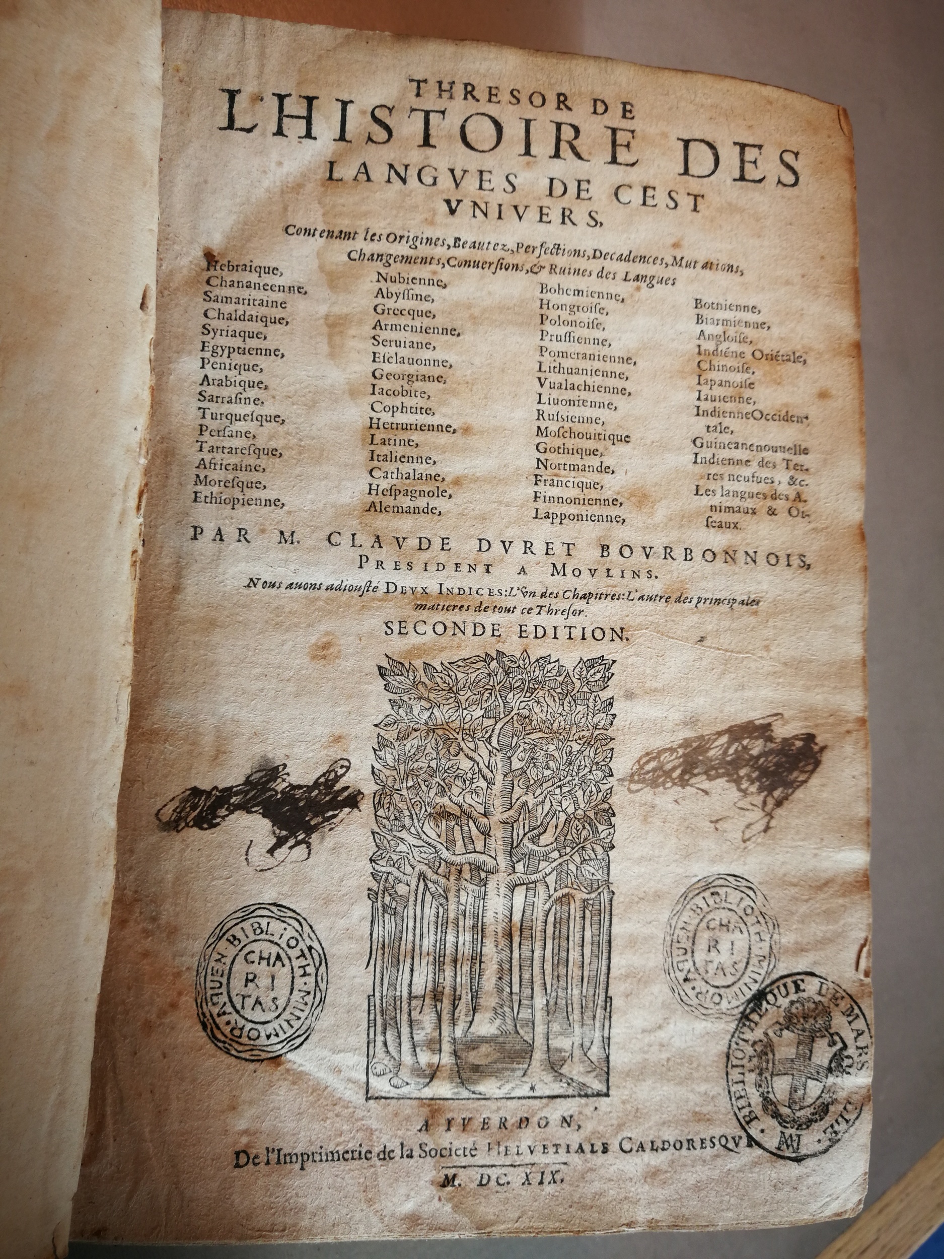 1619 - SHC - Trésor de l’histoire des langues de cet univers - BM Marseille