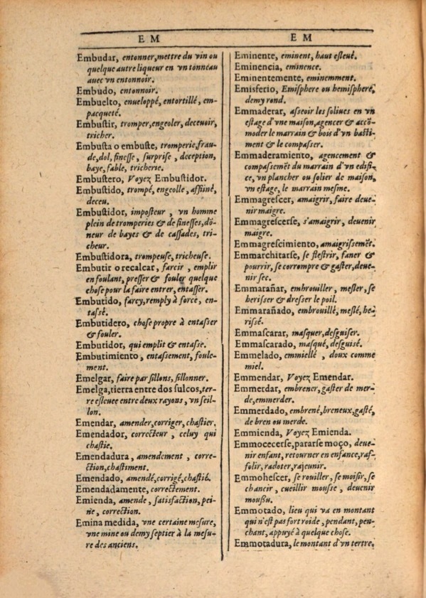 1607 - Marc Orry - Trésor des deux langues espagnole et française (Première et Seconde parties) - ÖNB Wien