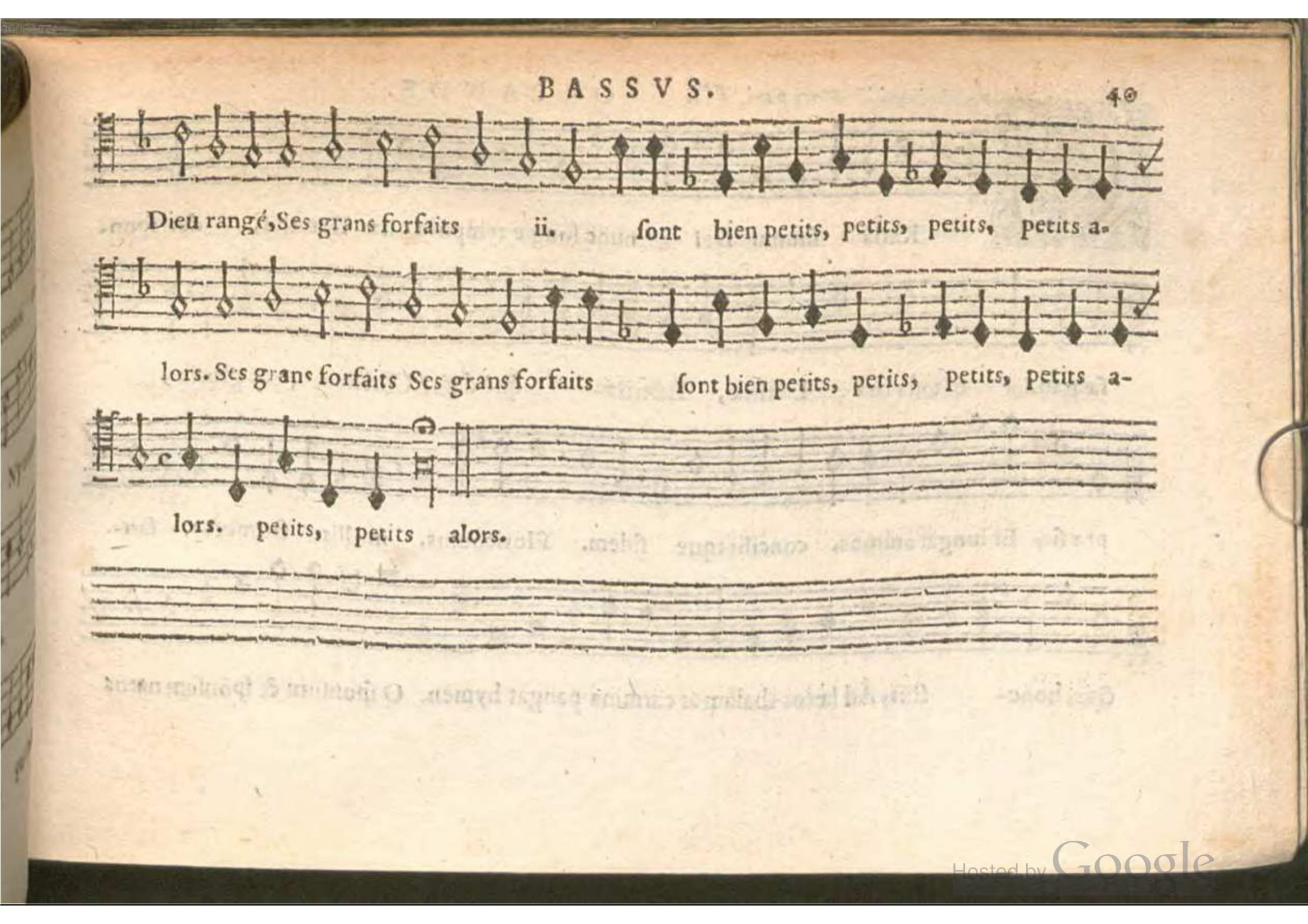 1576 - [Pierre de Saint-André] - Trésor de musique d’Orlande de Lassus Bassus - BSB Munich
