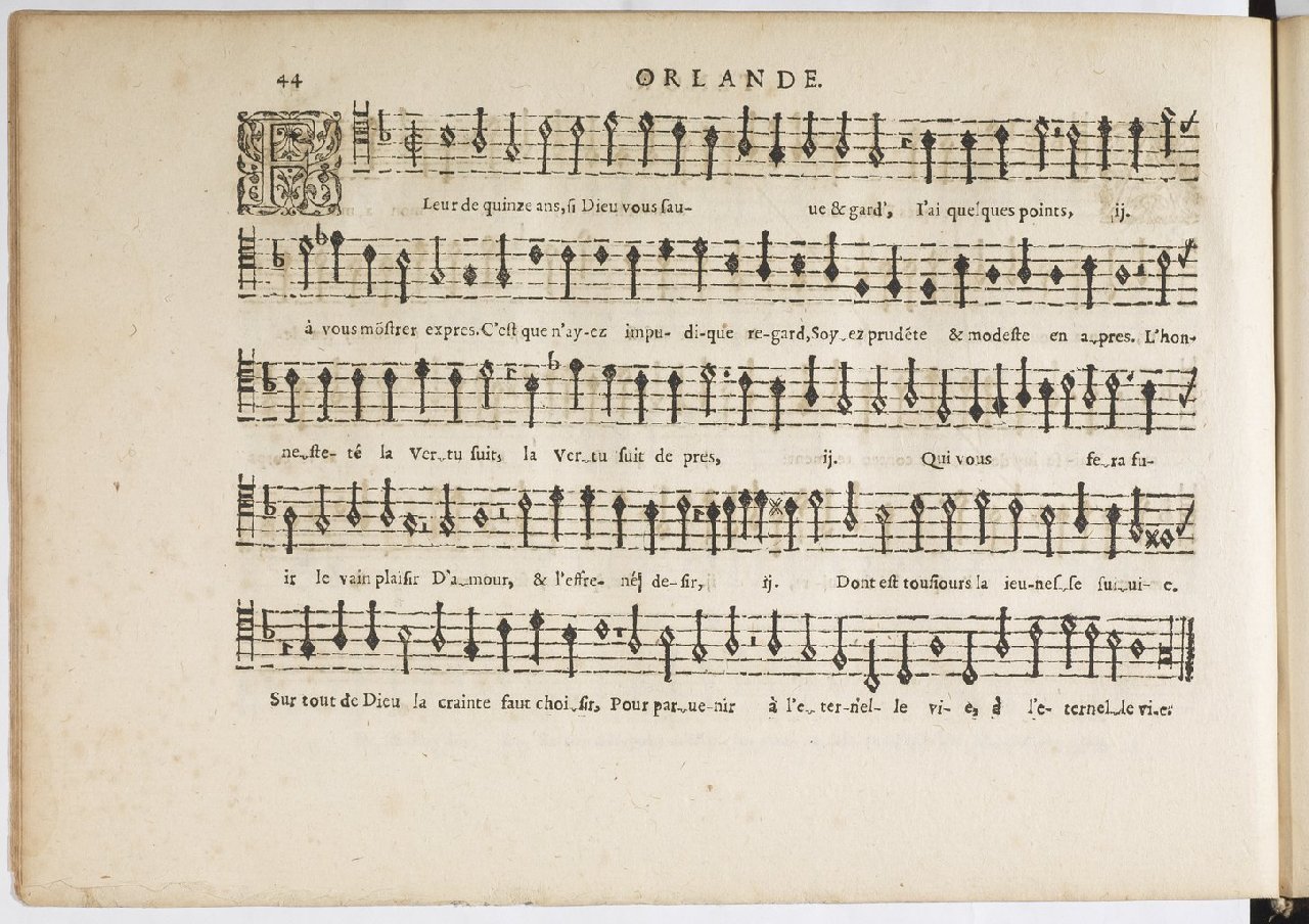 1594 - Paul Marceau - Trésor de musique d&#039;Orlande de Lassus, Superius, Bassus, Tenor, Quinta pars - BnF