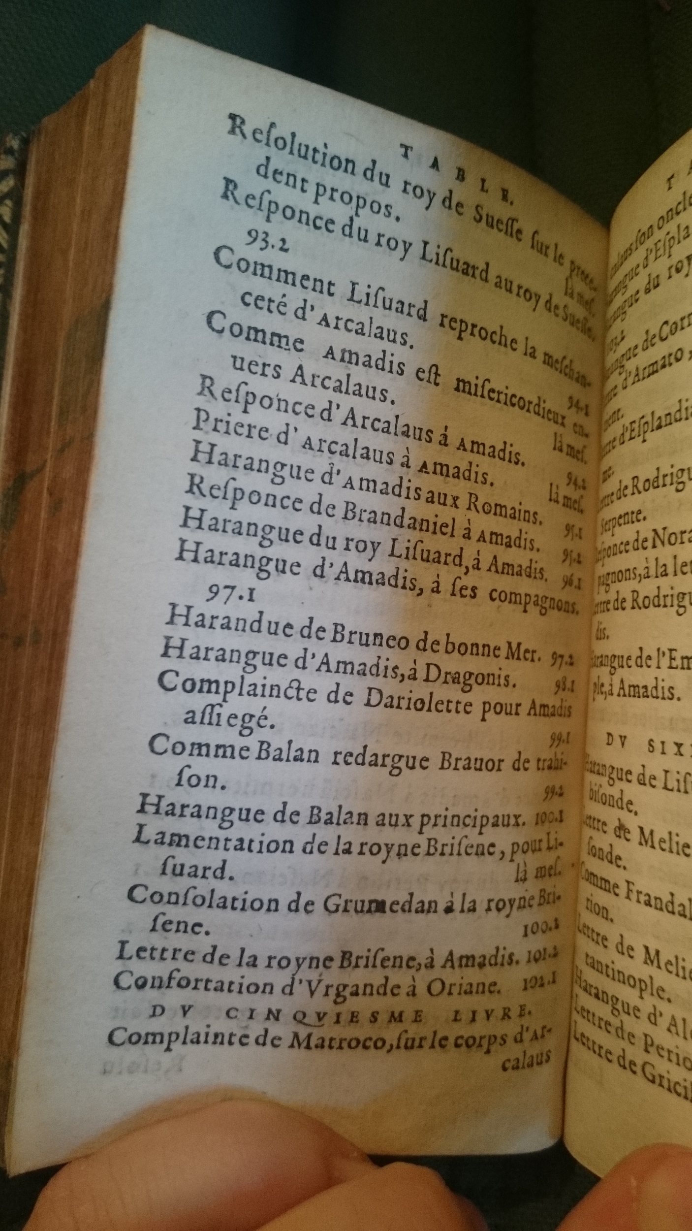 1582 - Jean Huguetan - Trésor des Amadis - BnF Arsenal