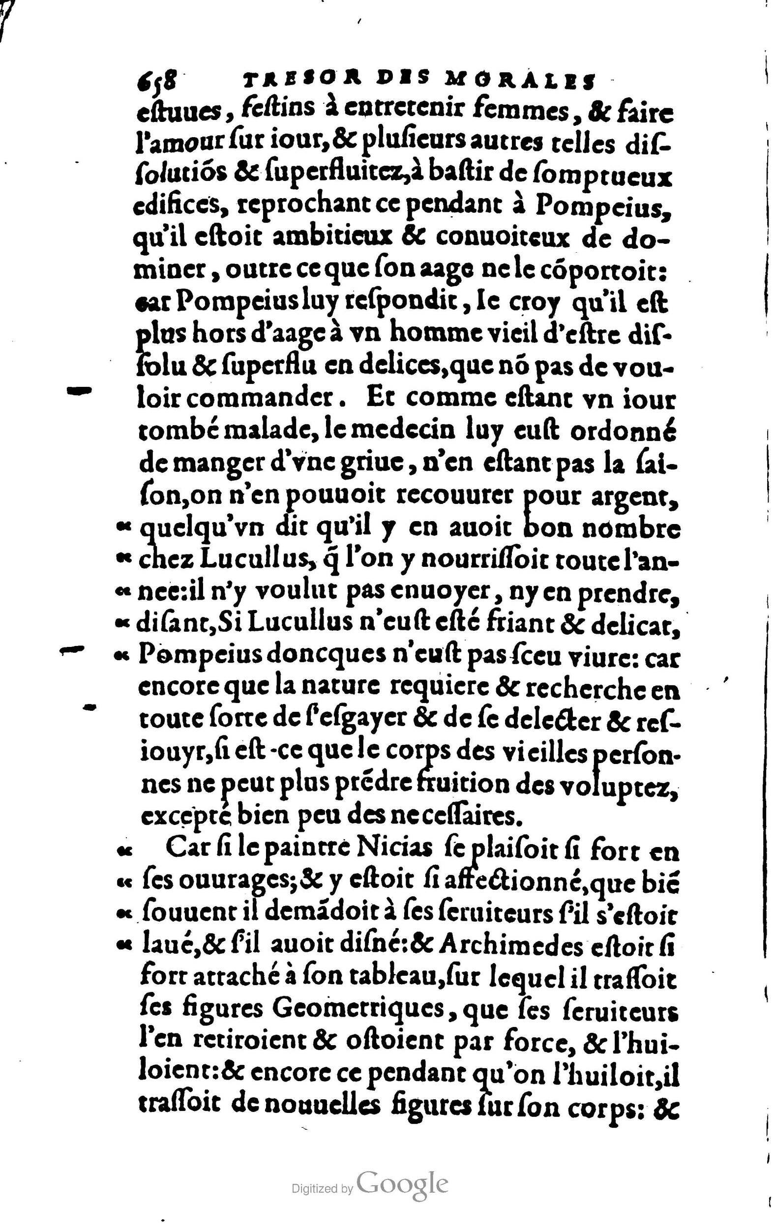 1578 - Jean Poupy - Trésor des morales de Plutarque - BSB Munich
