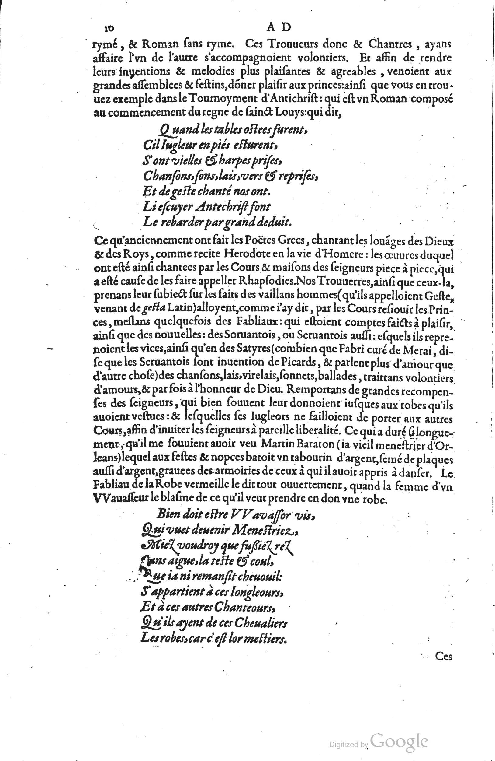 1585 - Barthélemy Honorat - Bibliothèques françaises - BSB Munich