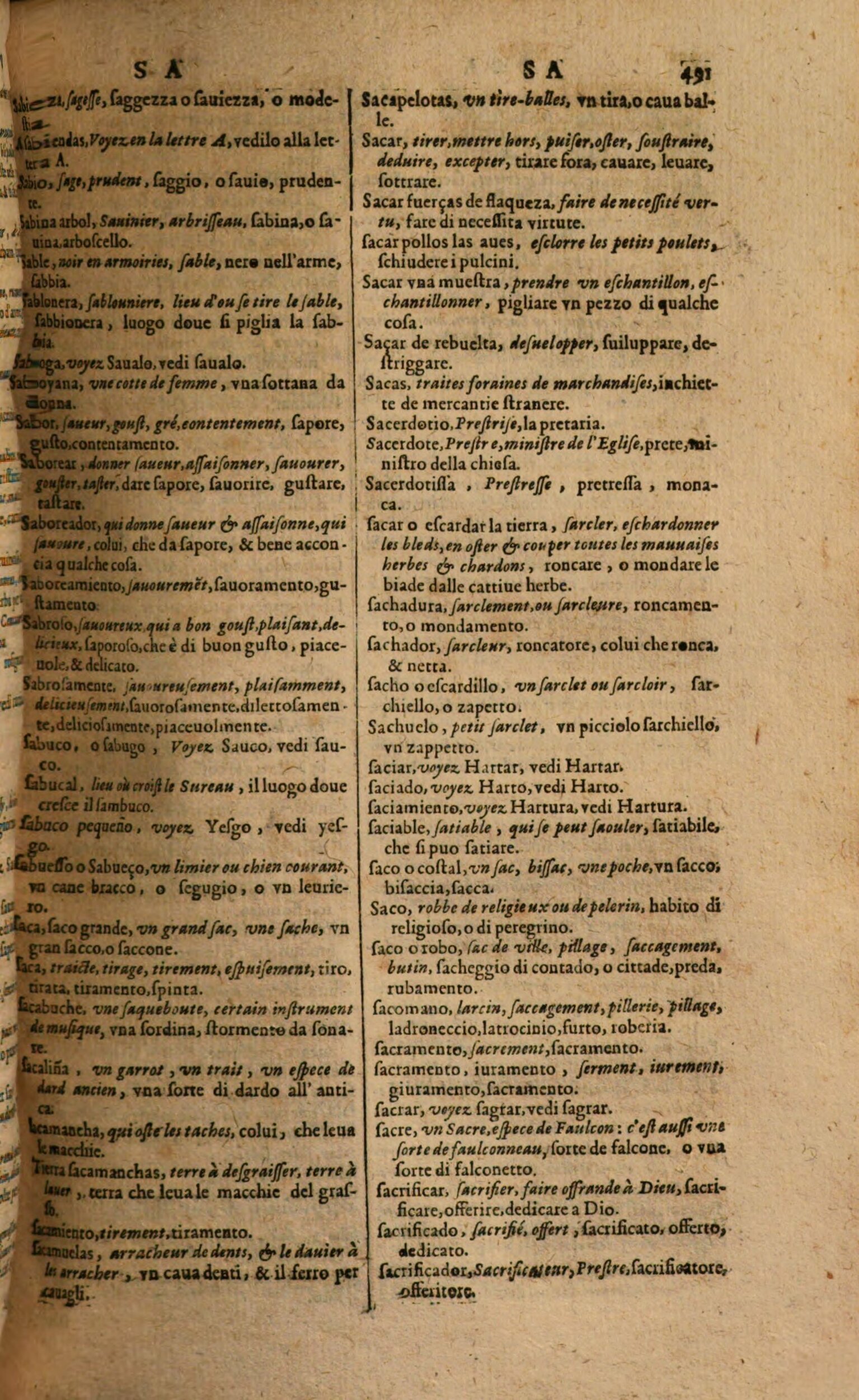 1617 - Samuel Crespin - Trésor des trois langues espagnole, française et italienne (Première partie) - Regensburg