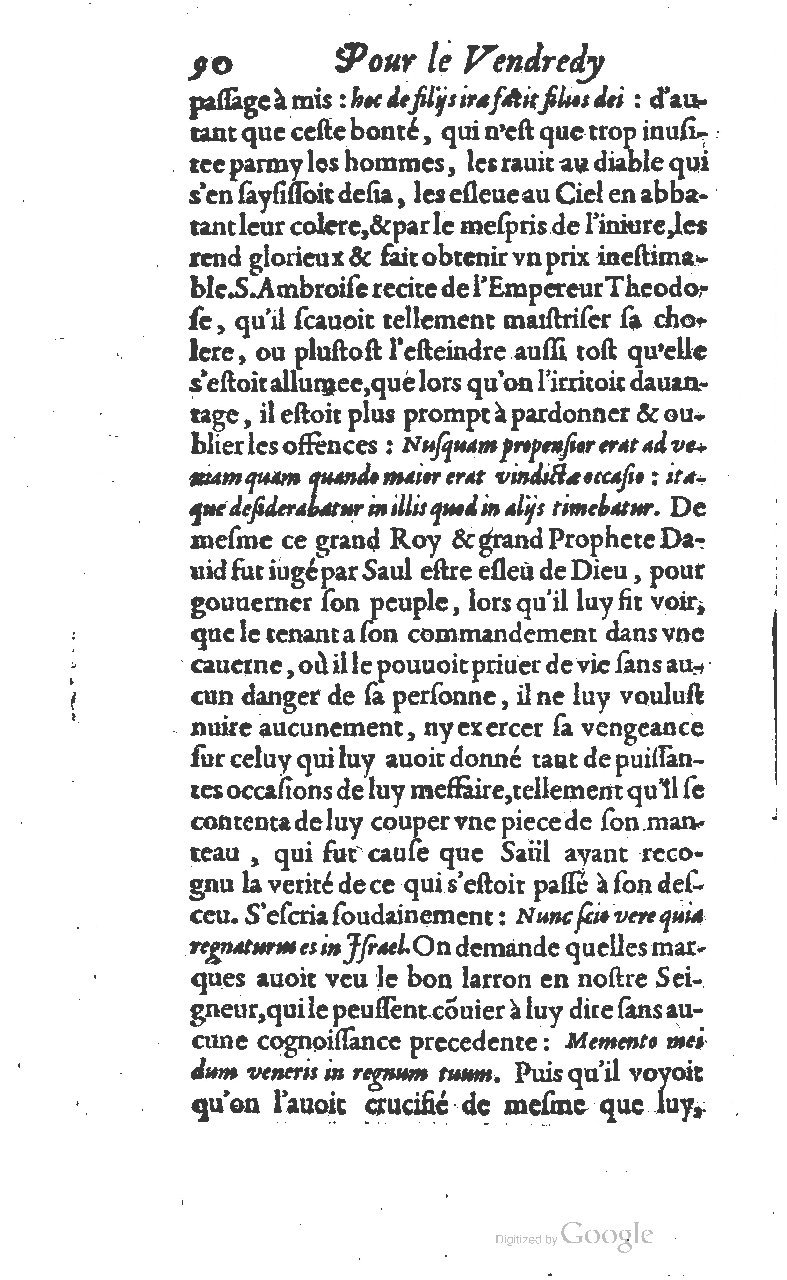 1607 - Nicolas Du Fossé - Trésor quadragésimal - T 01 - BM Lyon