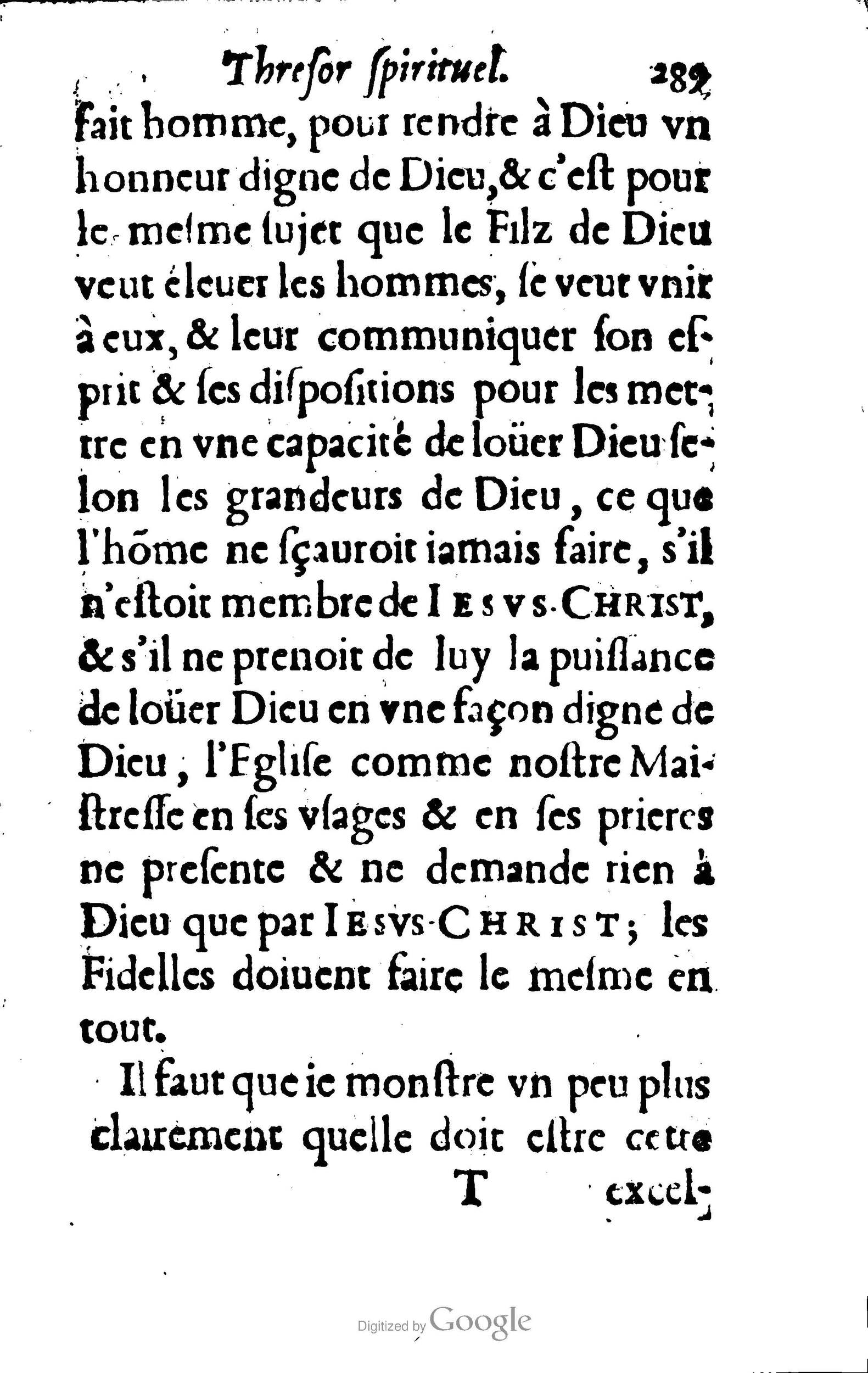 1633 - François Waudré - Trésor spirituel contenant les excellences du christianisme - BM Lyon