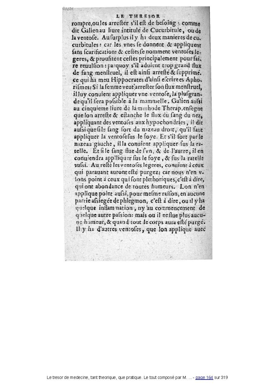 1560 - Pierre et Jan Moine - Trésor de médecine - Université Paris Cité