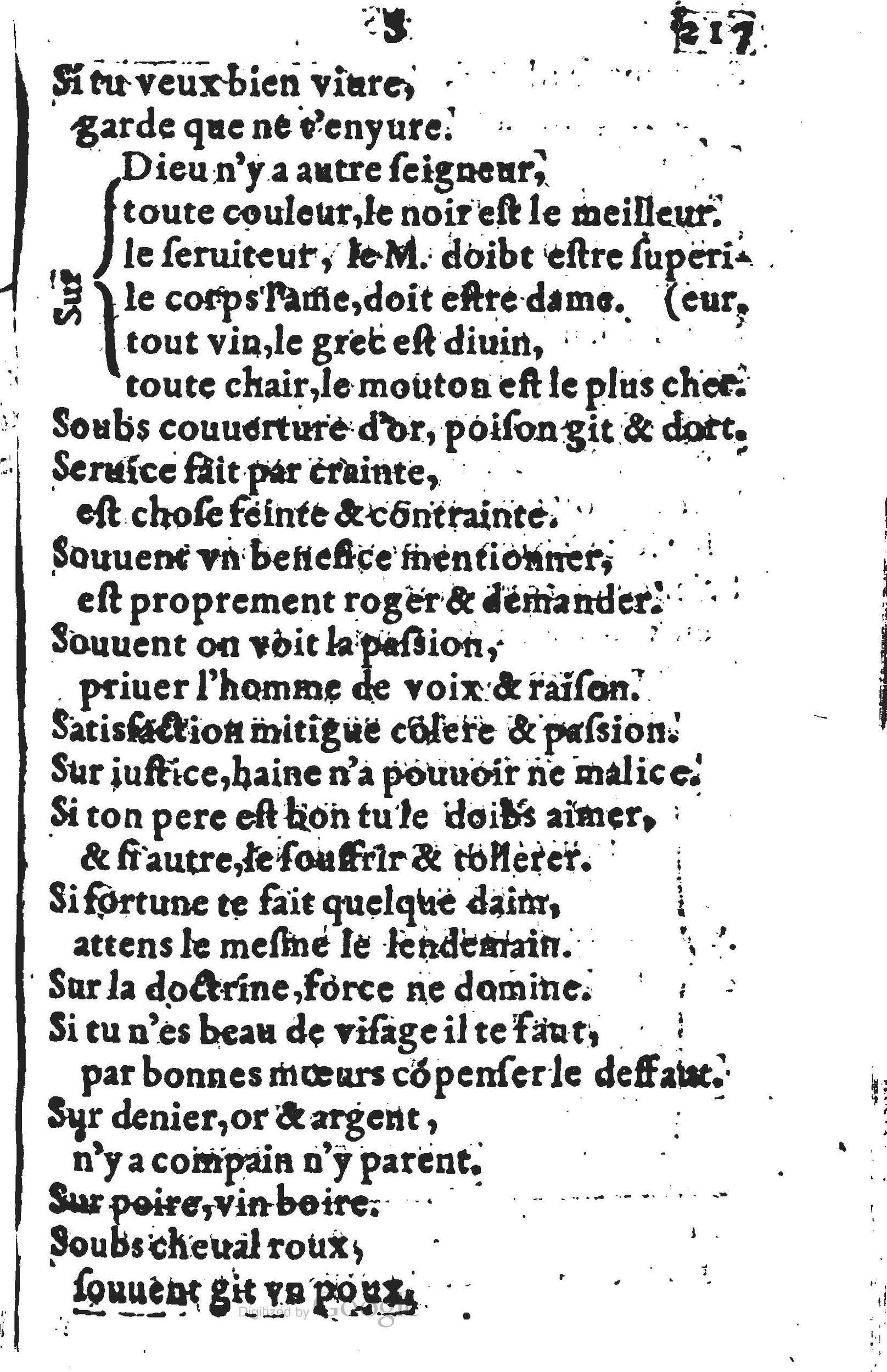 1578 - Nicolas Lescuyer - Trésor des sentences dorées - UGent