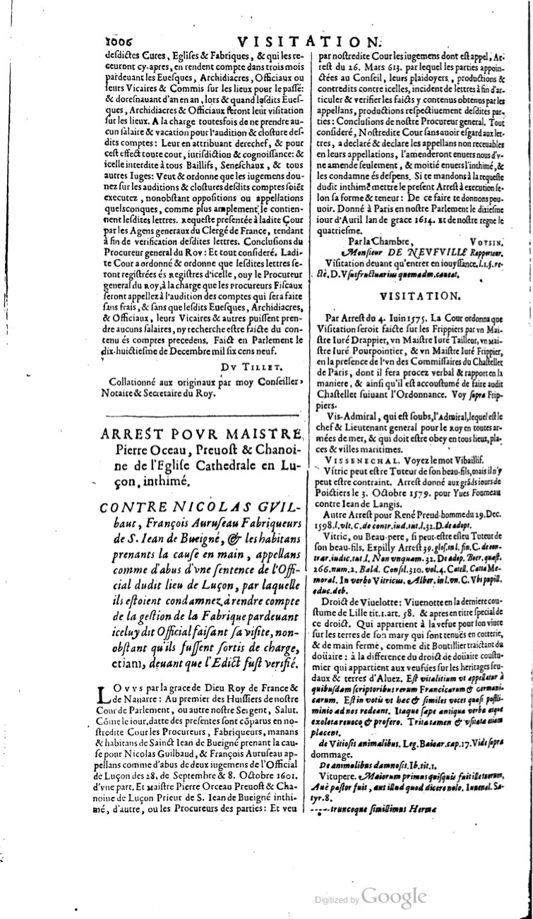 1629 - Veuve Nicolas Buon - Trésor du droit français (21754 T. 3) - BM Lyon