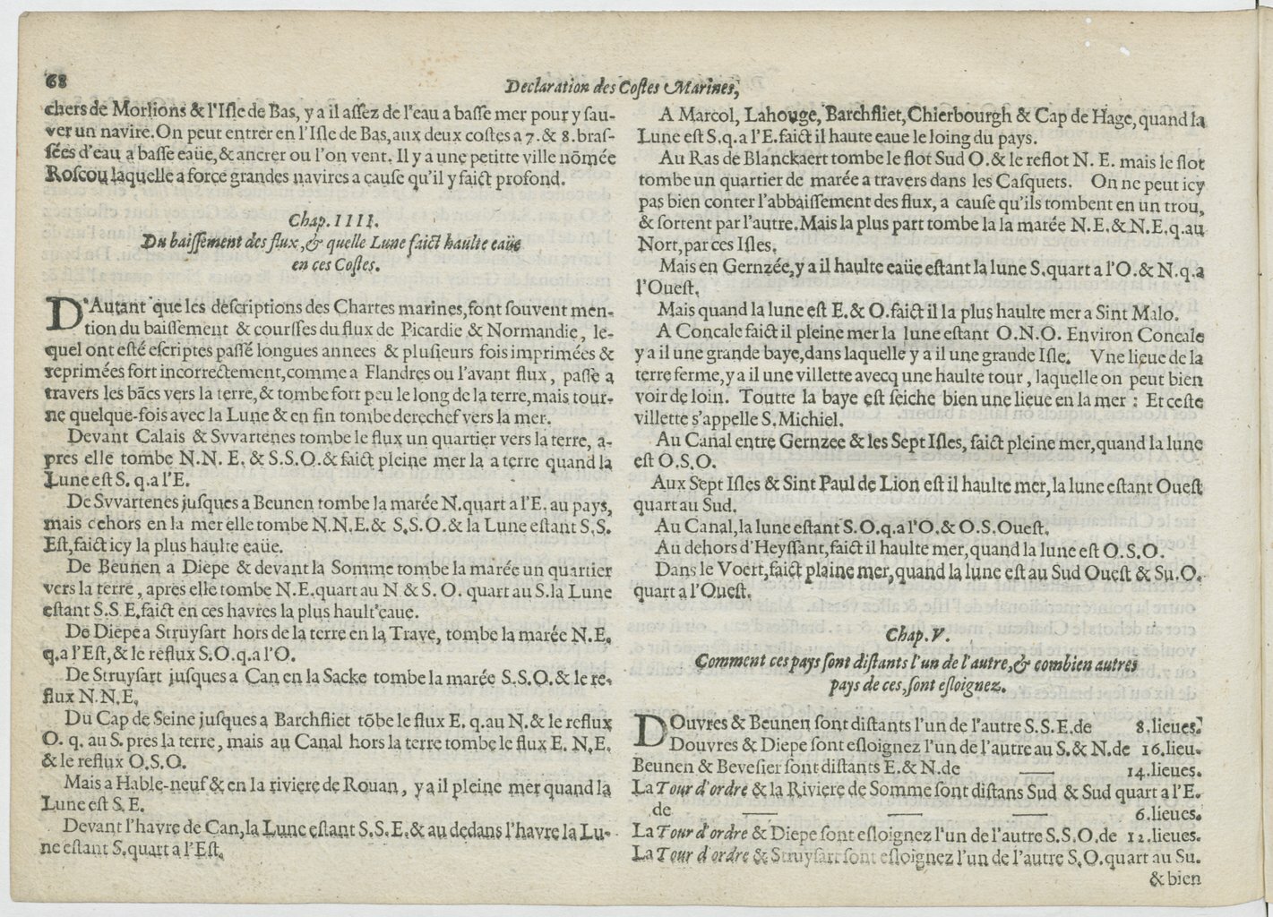 1601 - Bonaventure d’Aseville - Trésorerie ou cabinet de route marinesque - BnF