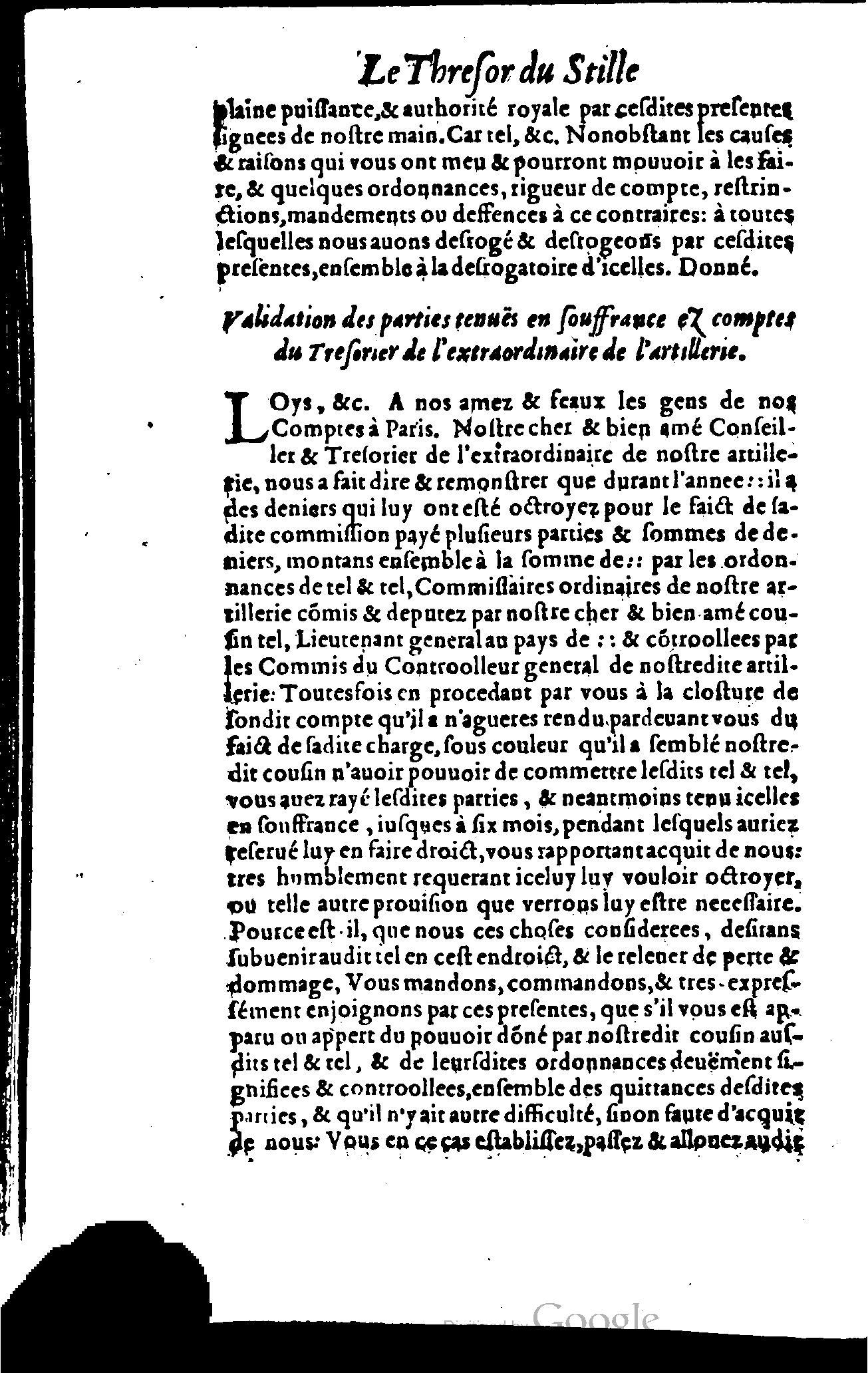 1614 - Jean Richer - Trésor du nouveau style et protocole de la chancellerie de France - BSB Munich