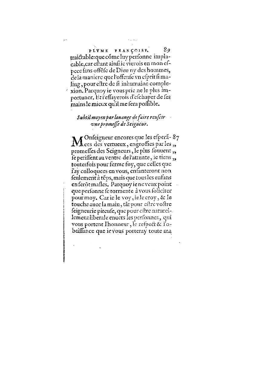 1572 - Nicolas Du Chemin - Finances et Trésor de la plume française - BM Lyon