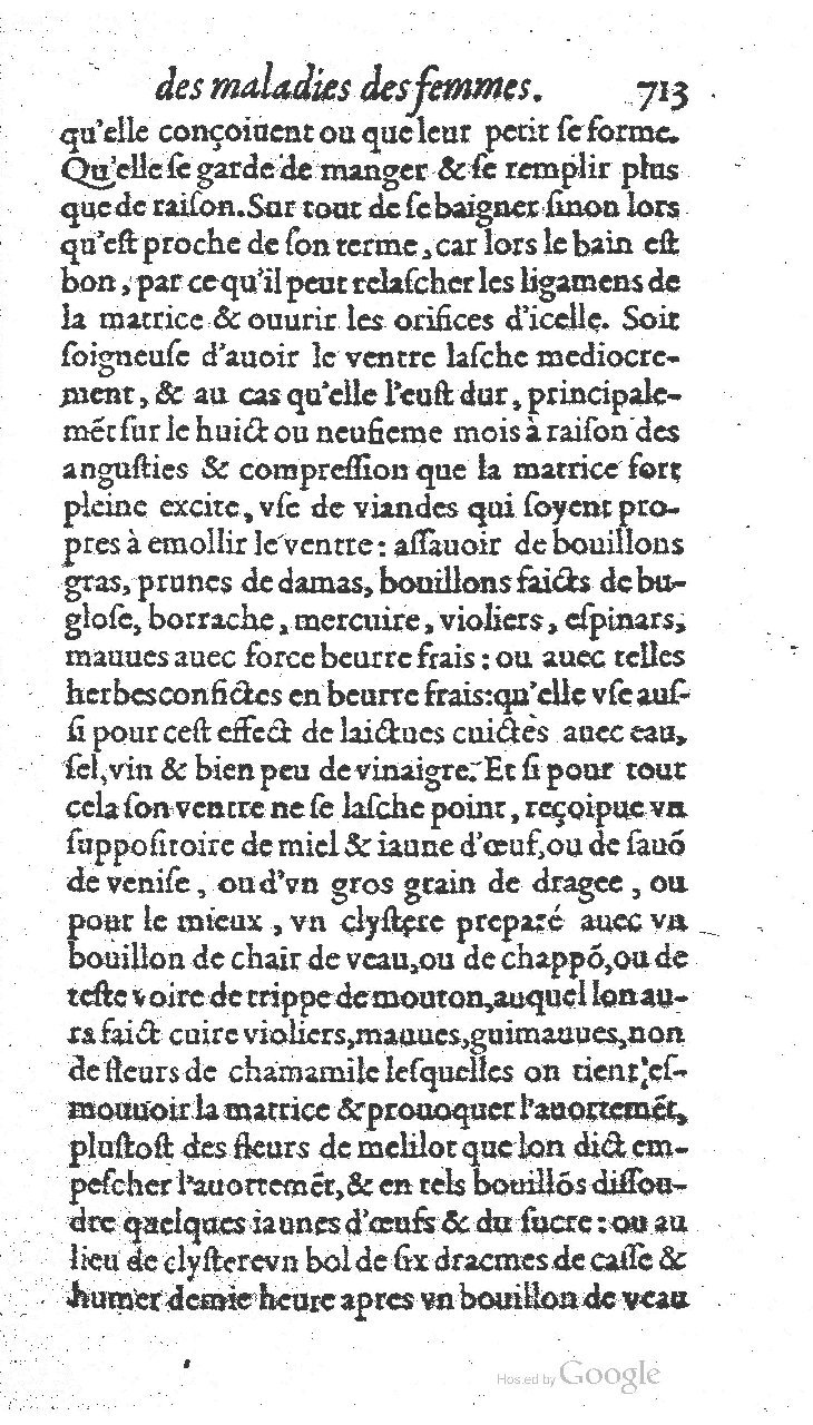 1585 - Jacques du Puis - Trésor des remèdes secrets pour les maladies des femmes - BnF