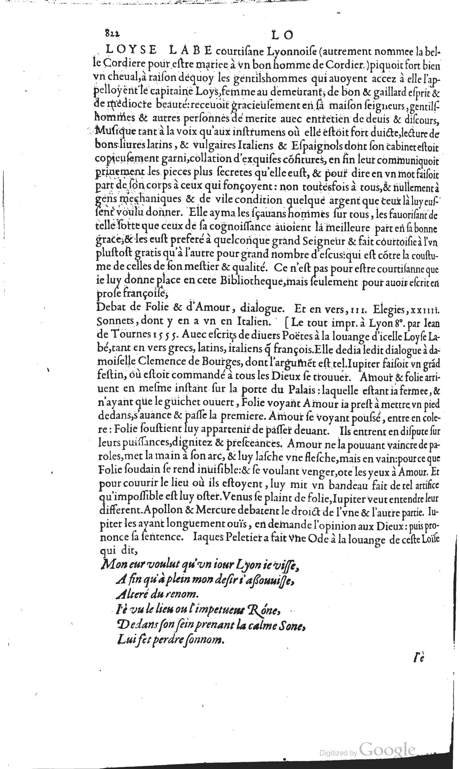 1585 - Barthélemy Honorat - Bibliothèques françaises - BSB Munich