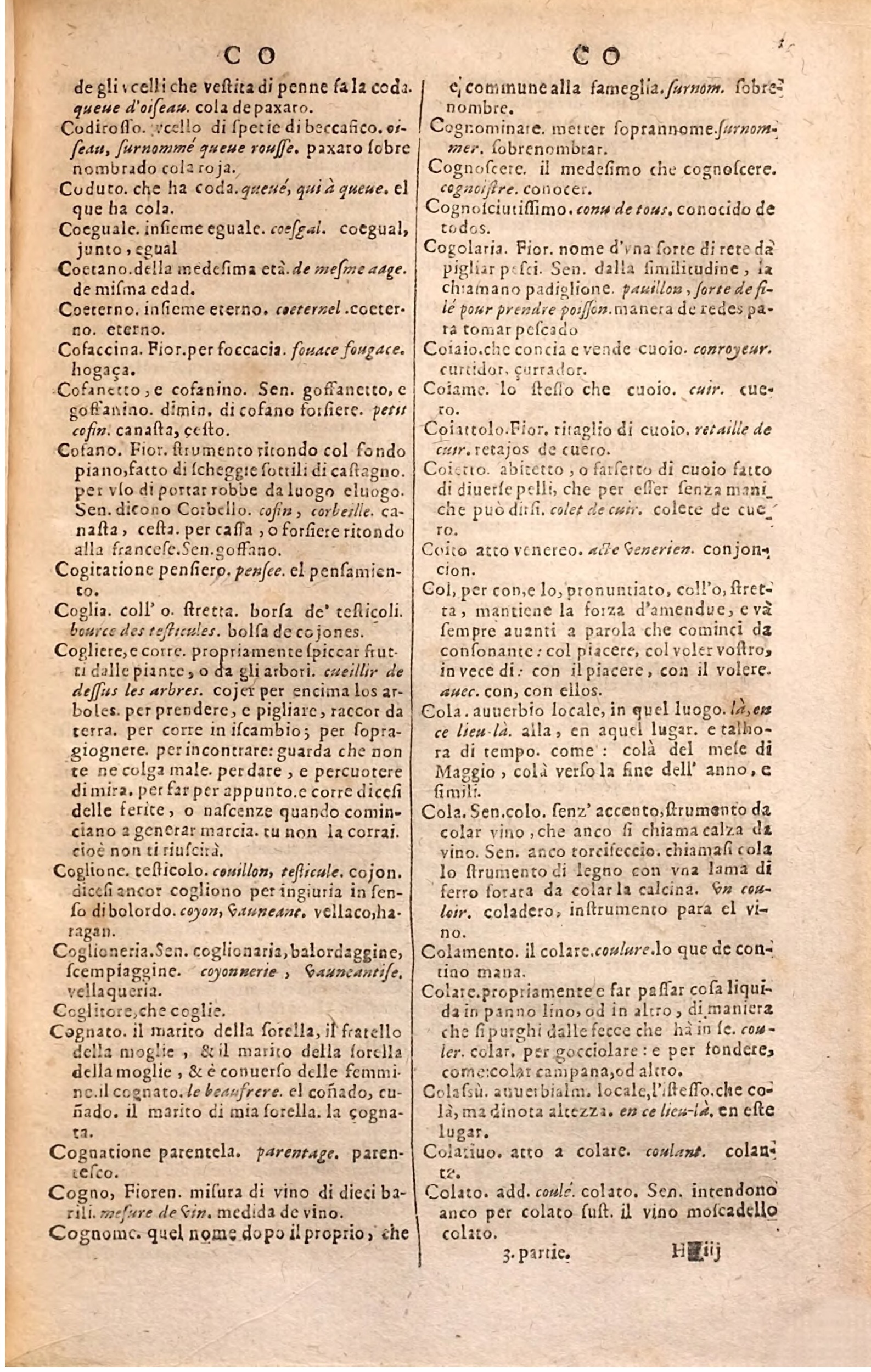 1627 - Jacques Crespin - Trésor des trois langues (Troisième partie) - Regensburg