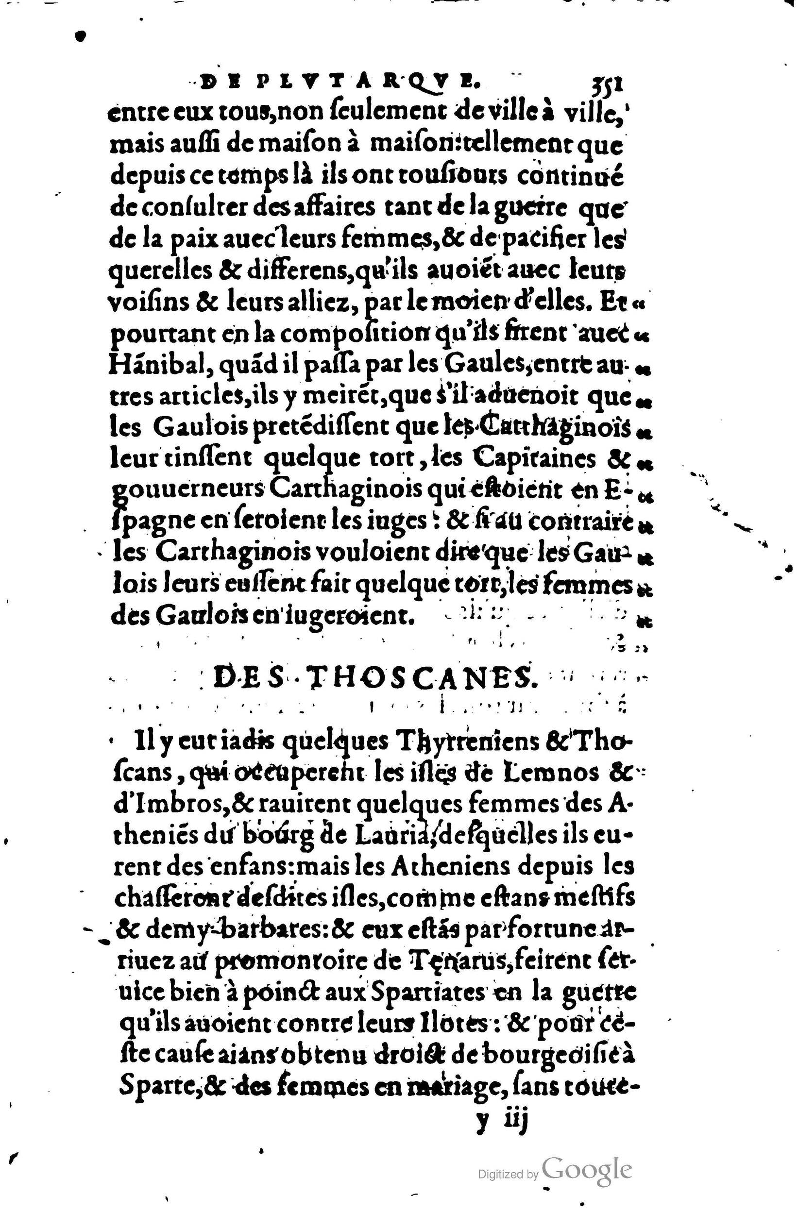 1578 - Jean Poupy - Trésor des morales de Plutarque - BSB Munich