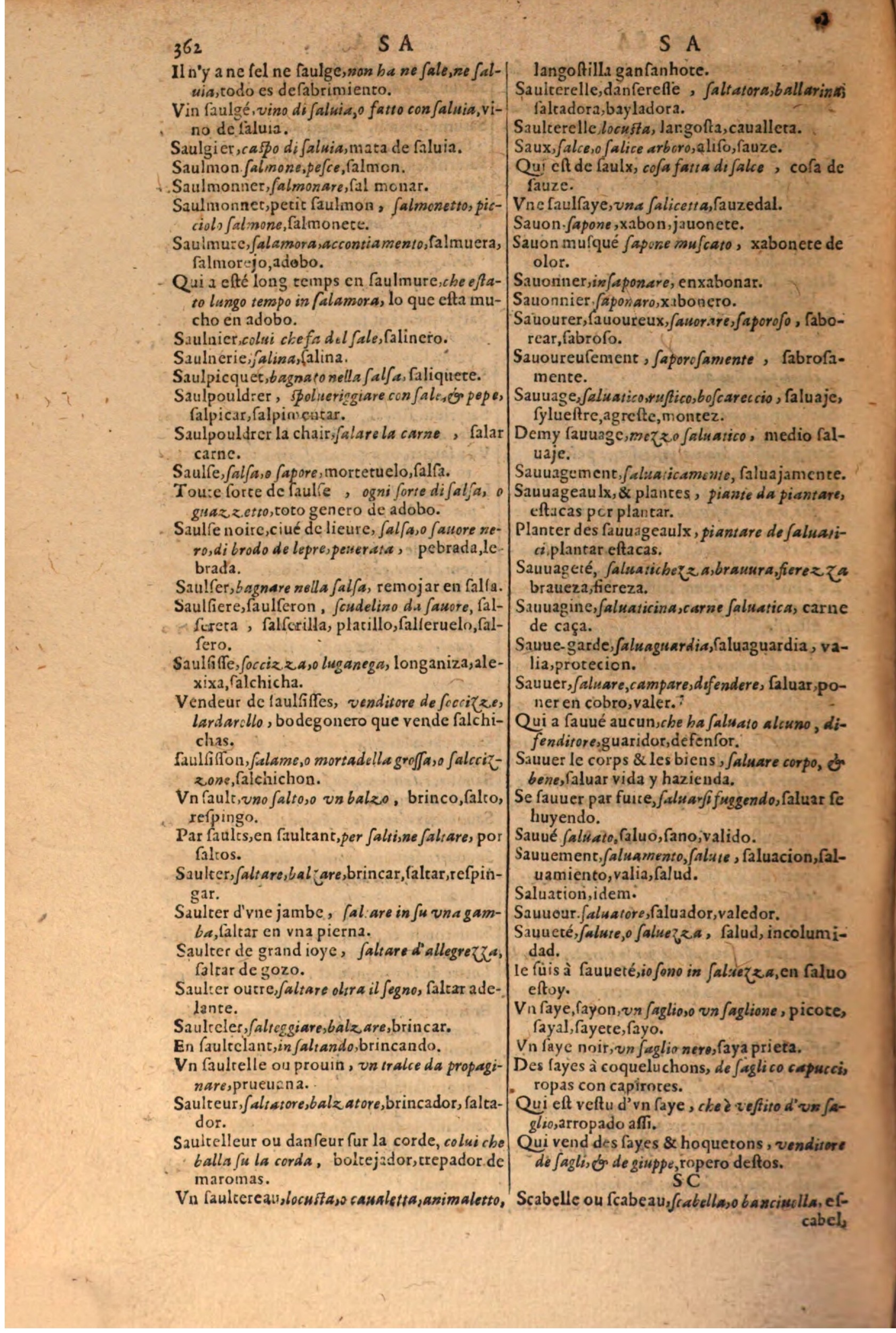 1616 - Pierre de la Rovière - Trésor des trois langues (Seconde partie) - BSB Munich