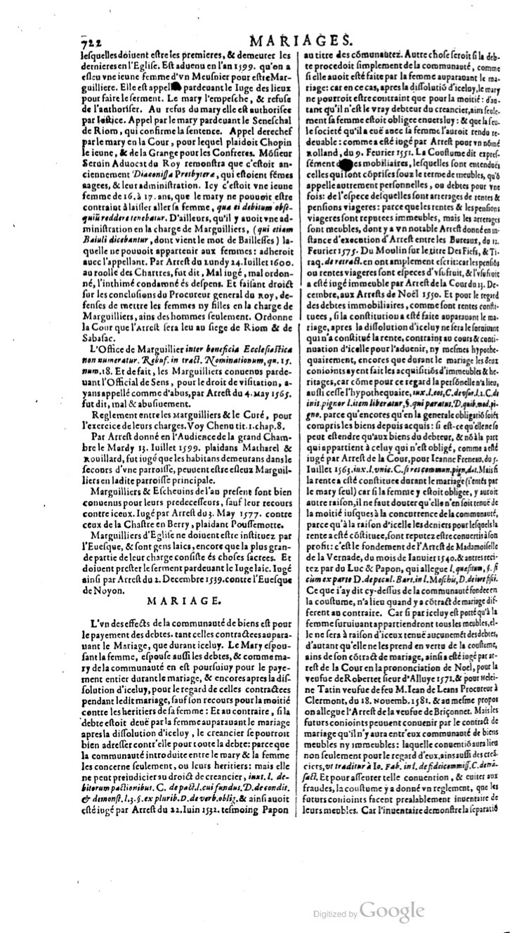 1629 - Veuve Nicolas Buon - Trésor du droit français (29620 T. 2) - BM Lyon