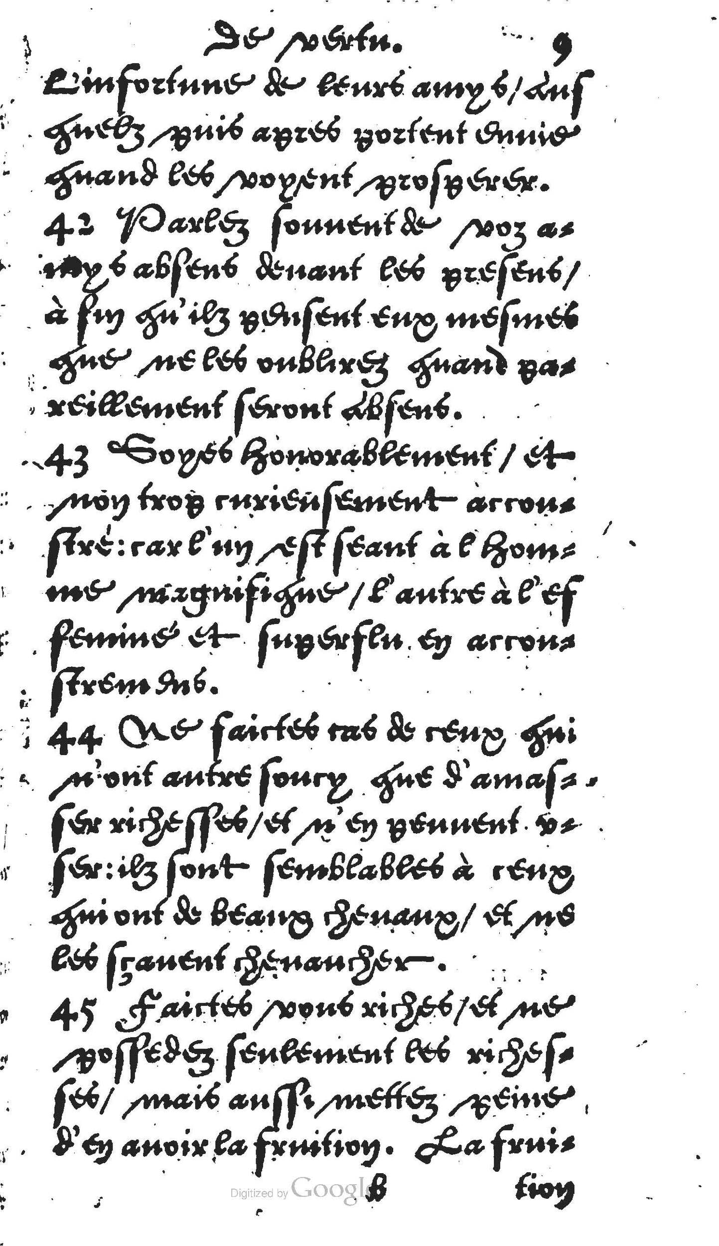 1560 - Jean Bellère - Trésor de vertu - Det Kongelige Bibliotek 1560 - Jean Bellère - Trésor de vertu - Det Kongelige Bibliotek