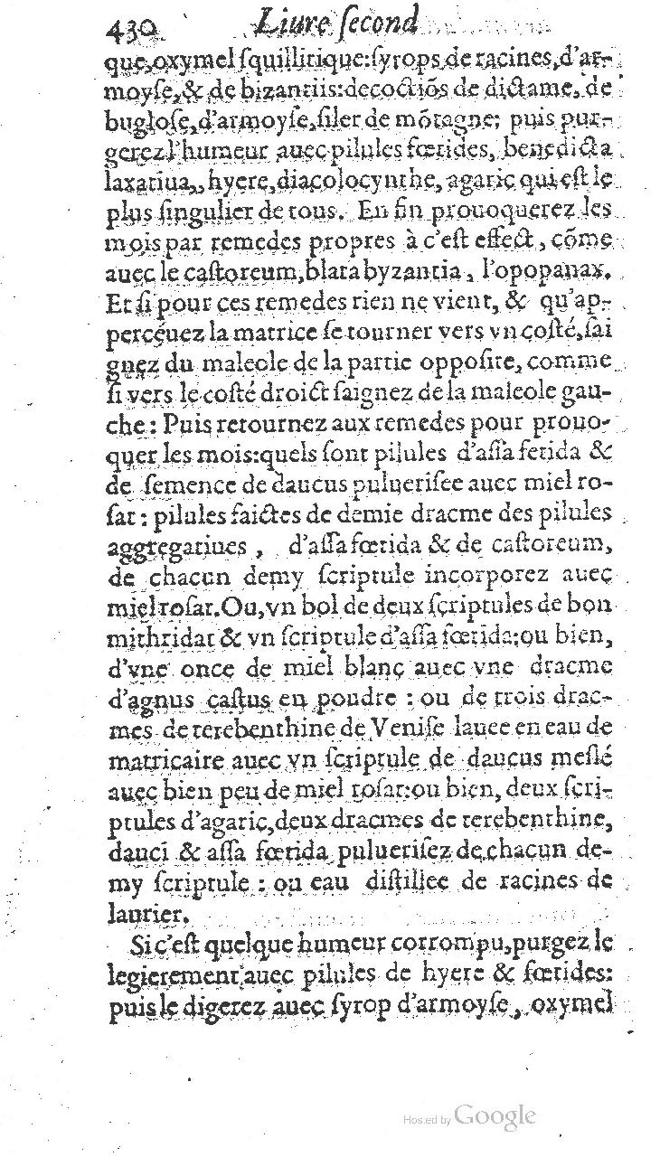 1585 - Jacques du Puis - Trésor des remèdes secrets pour les maladies des femmes - BnF
