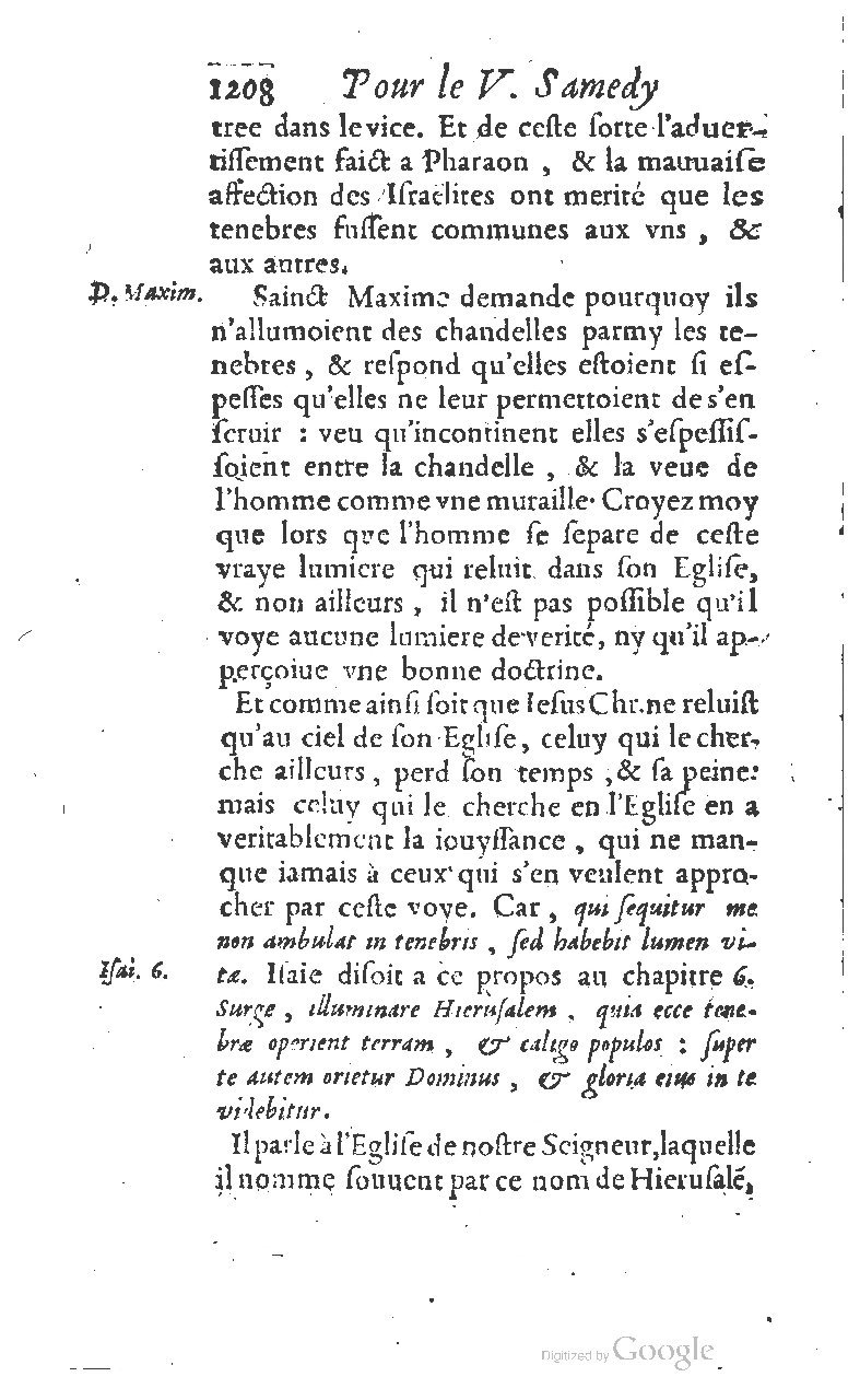 1607 - Nicolas Du Fossé - Trésor quadragésimal - T 01 - BM Lyon