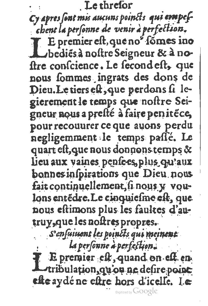 1578 - Guillaume Chaudière - Trésor de dévotion traitant de plusieurs belles vertus - BM Lyon