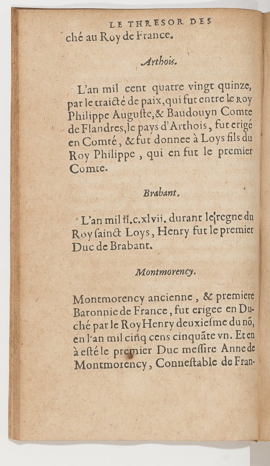 1583 - Galiot Corrozet - Trésor des histoires de France - BnF