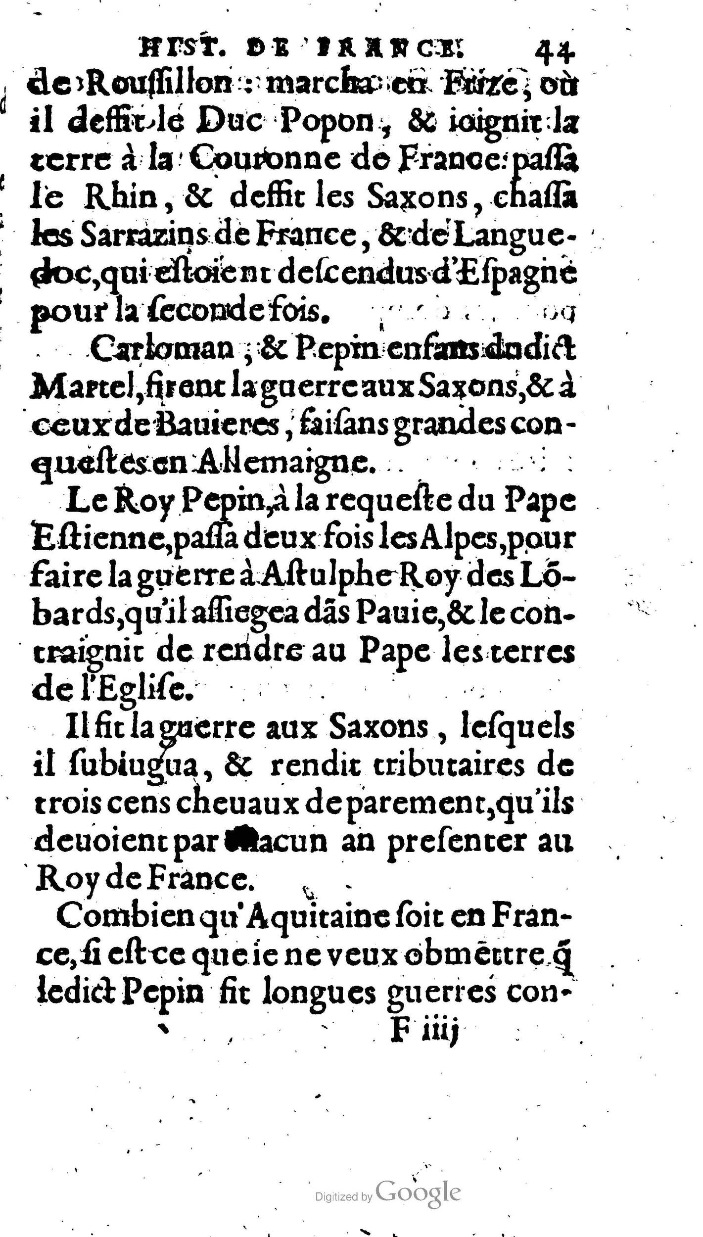 1604 - Galiot Corrozet - Trésor des histoires de France - BNC Florence