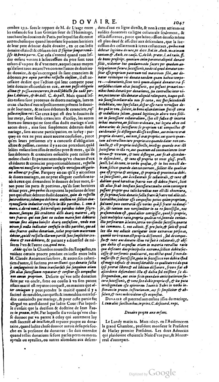 1629 - Veuve Nicolas Buon - Trésor du droit français (21754 T. 1) - BM Lyon