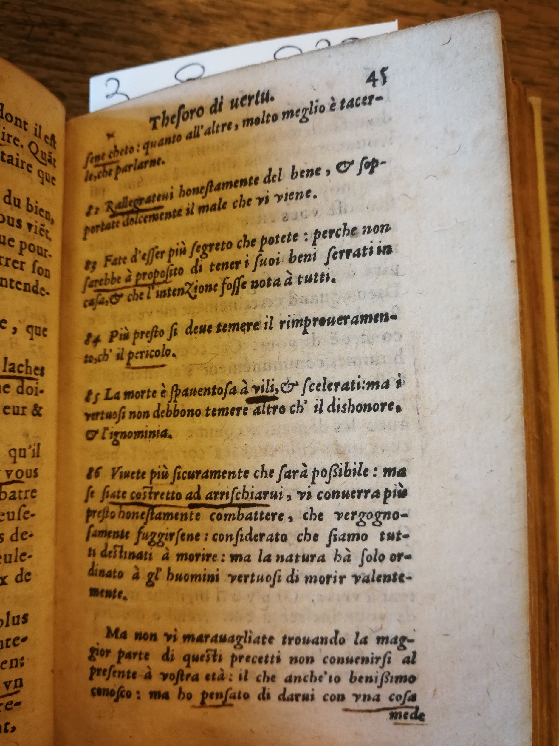 1576 - Benoît Rigaud - Trésor de vertu - BNC Florence
