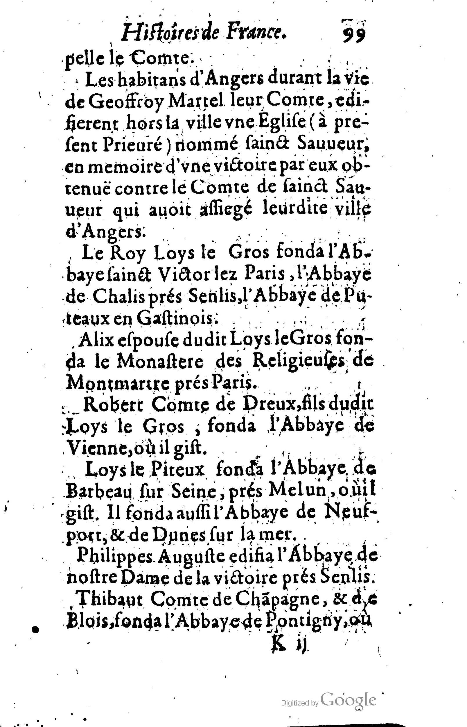 1619 - Jean Corrozet - Trésor des histoires de France - BSB Munich