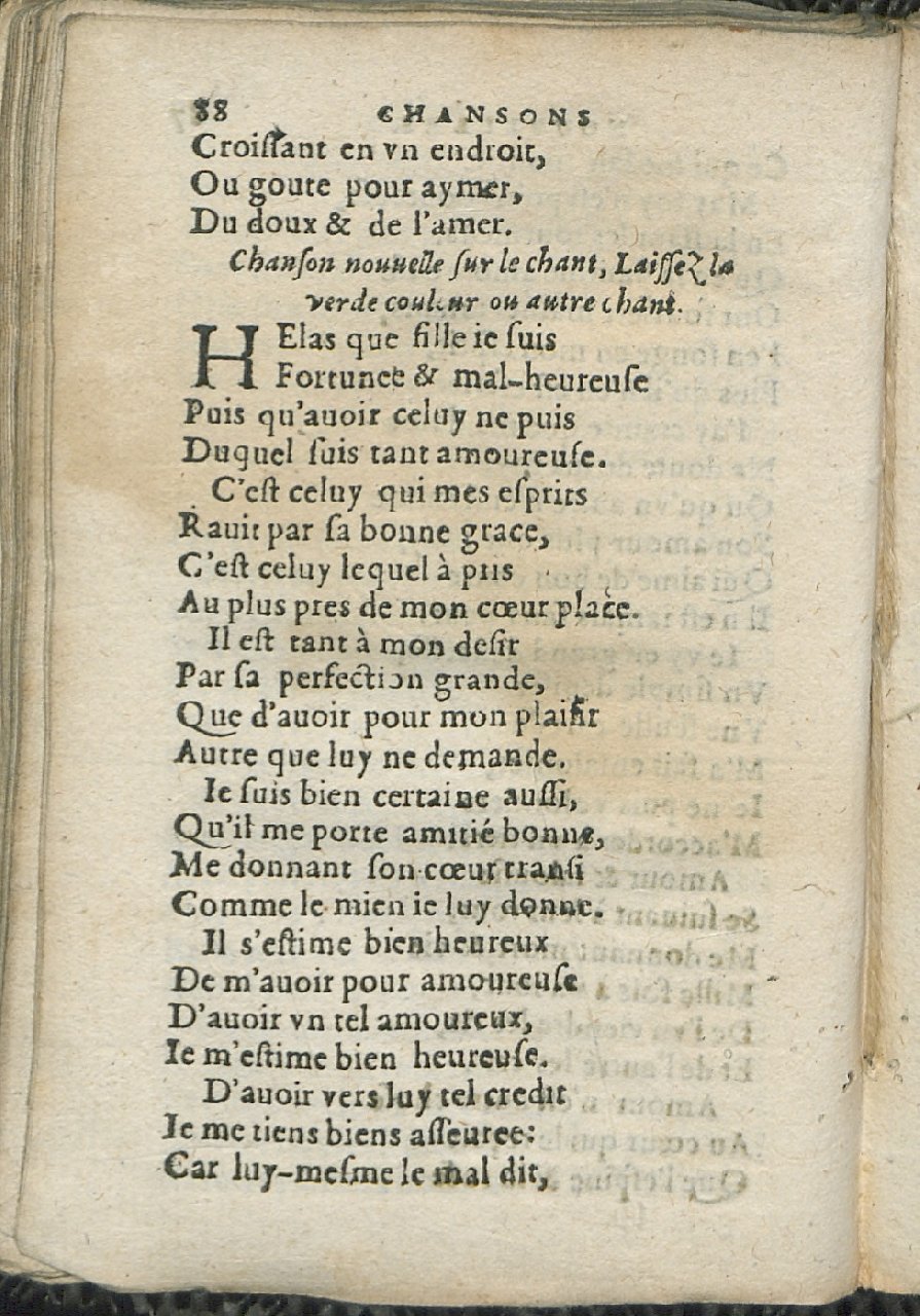 1575 - Pierre Brenouzet - Trésor de tous les recueils de chansons, tant amoureuses, rustiques, que musicales - Det KLG Copenhague